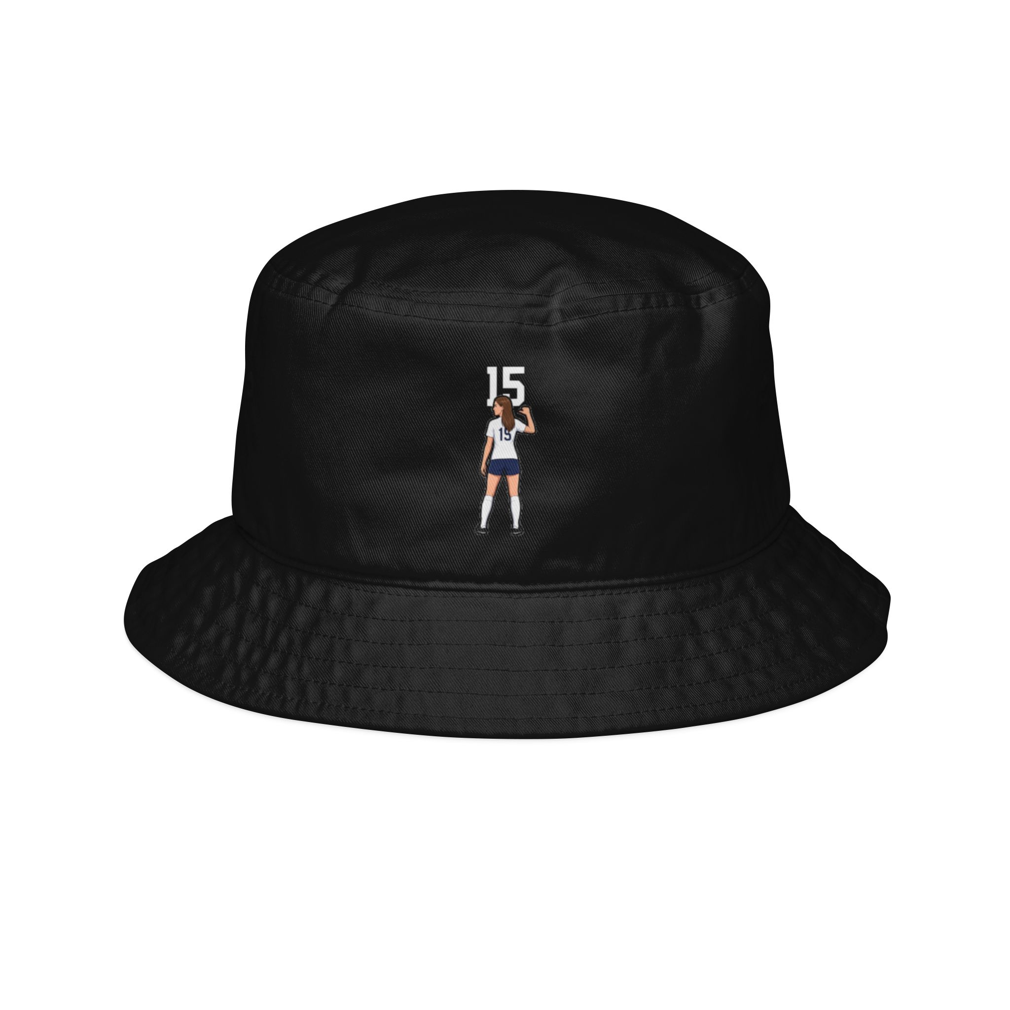 Bucket Hat — character_number_top in Black