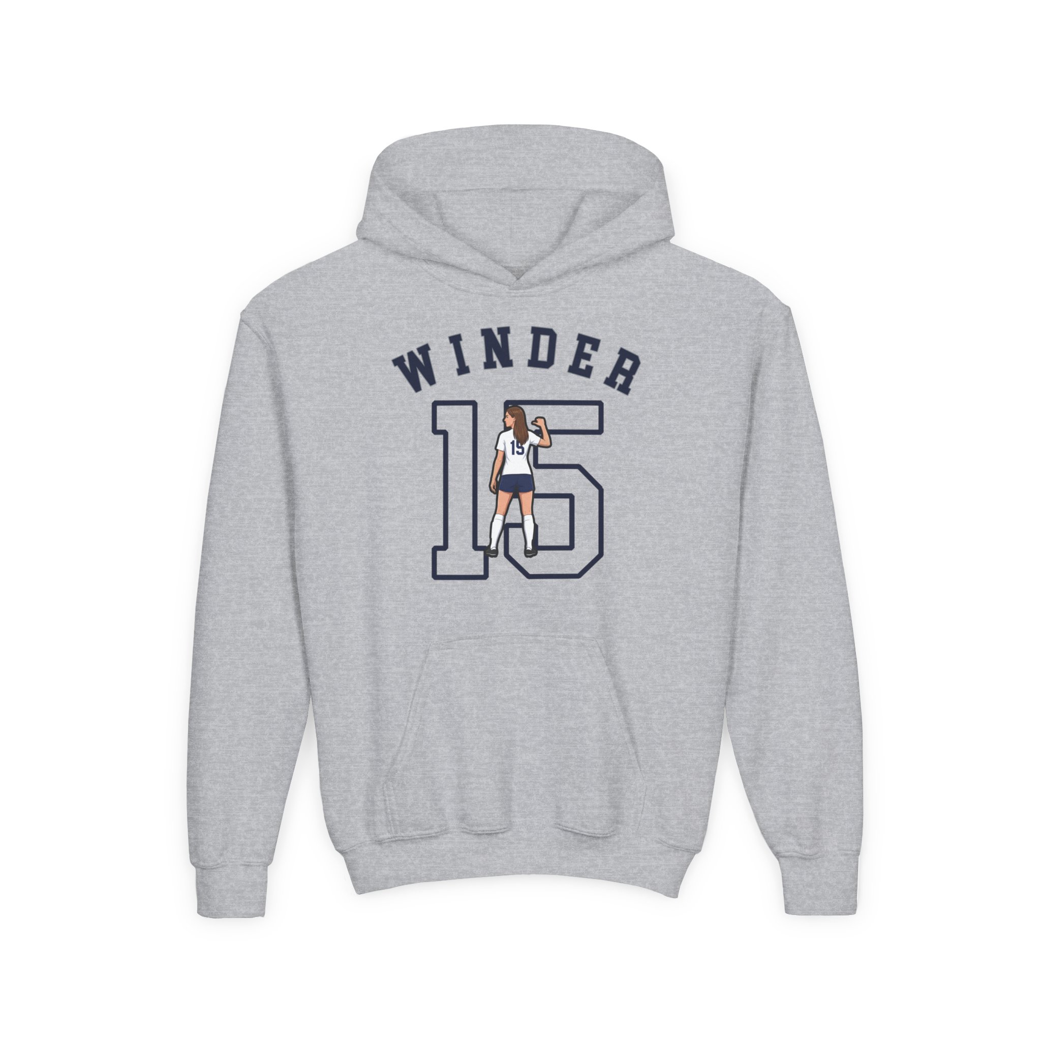Youth Hoodie — character_shirsey_arch in Grey