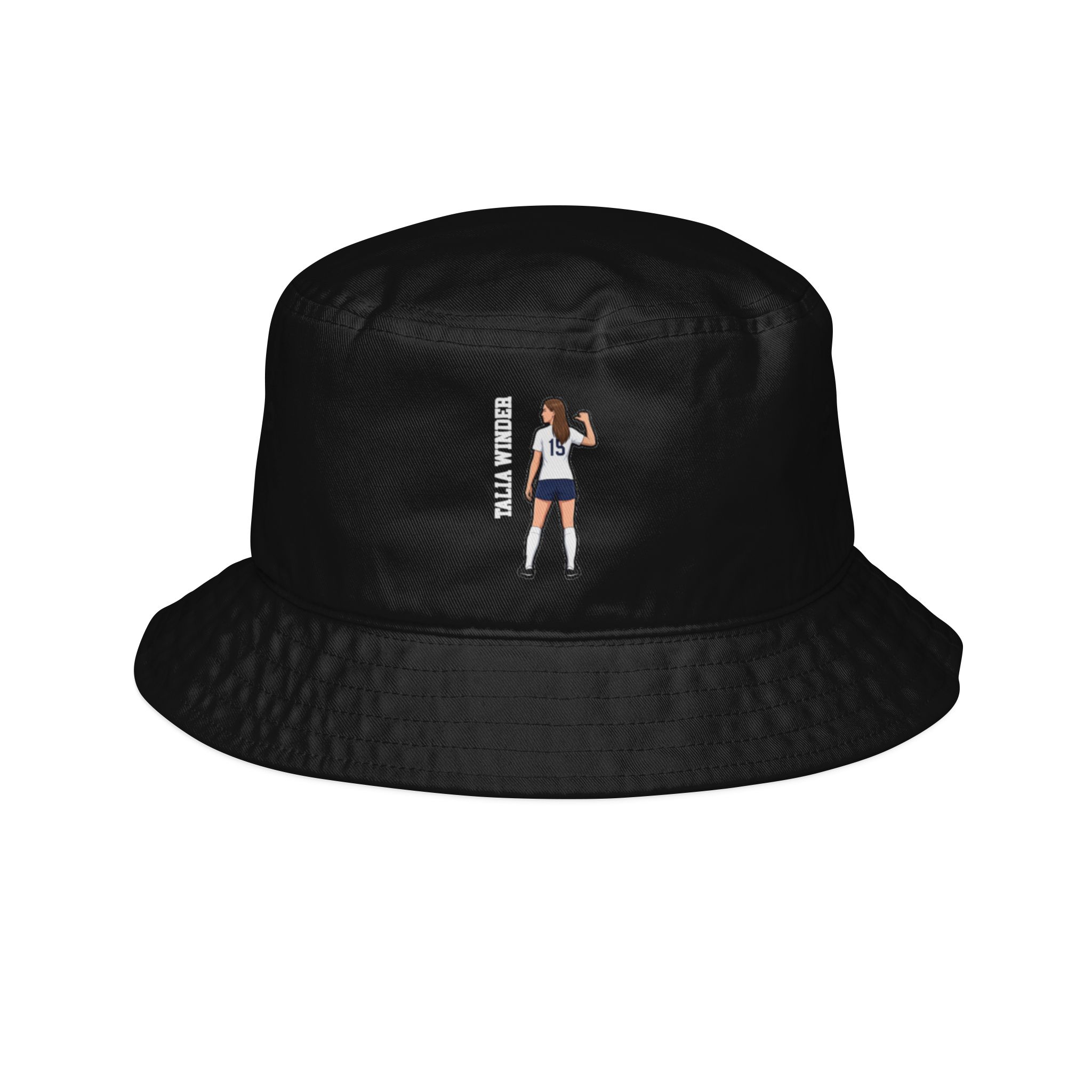 Bucket Hat — character_name_vertical in Black