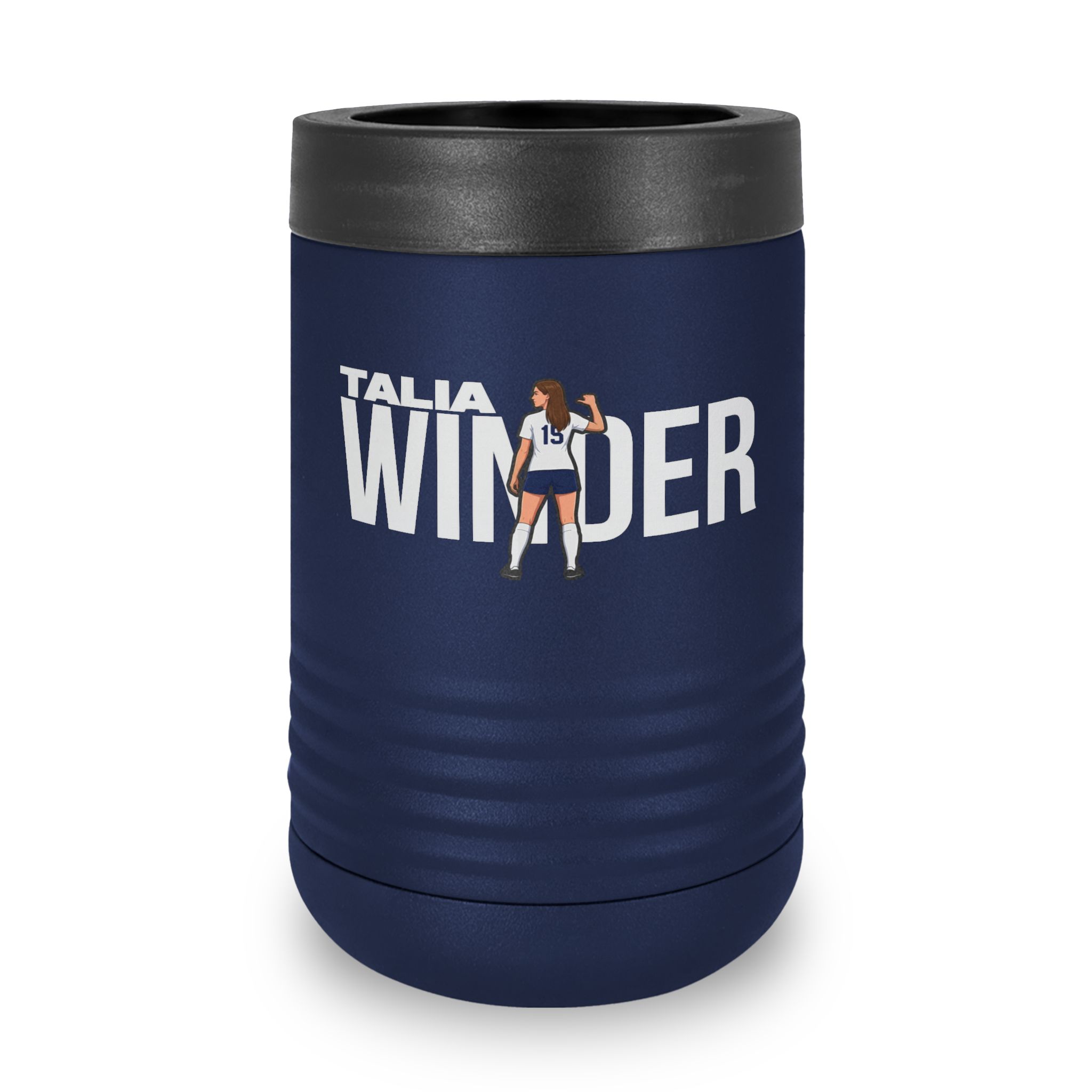 Stainless Can Cooler — character_player_name in Navy