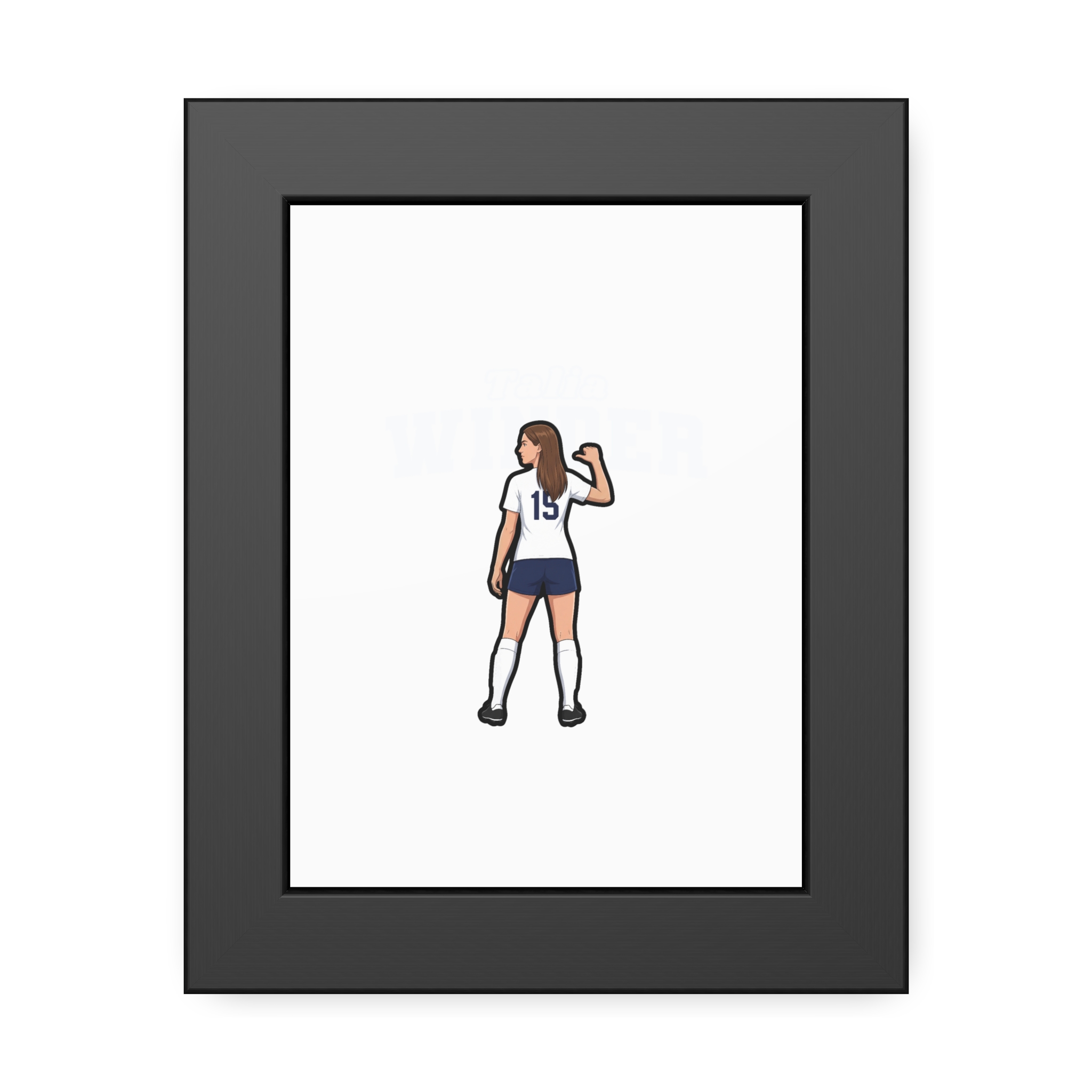 Framed Poster — character_name_arch in Black