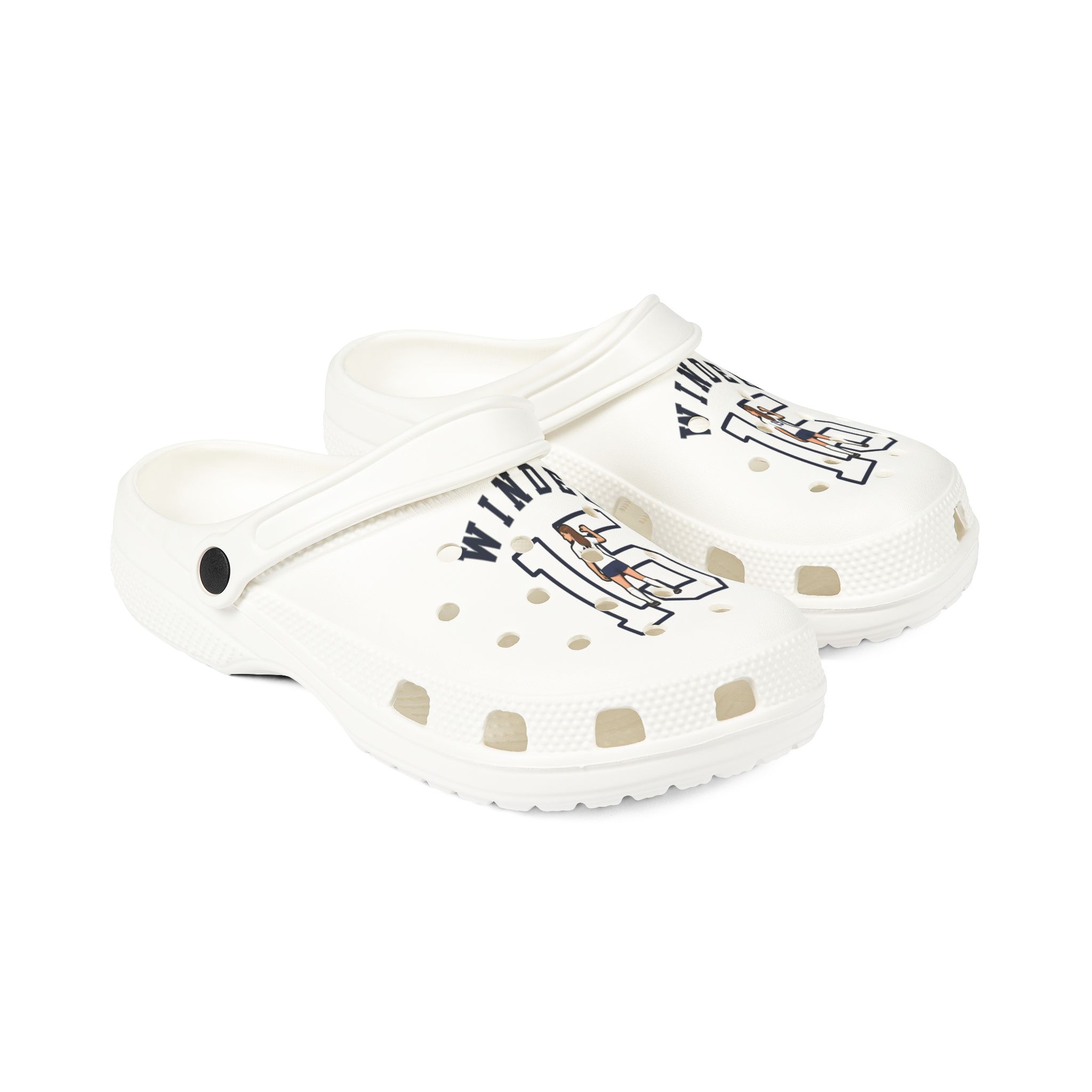 Rubber Clogs — character_shirsey_arch in White