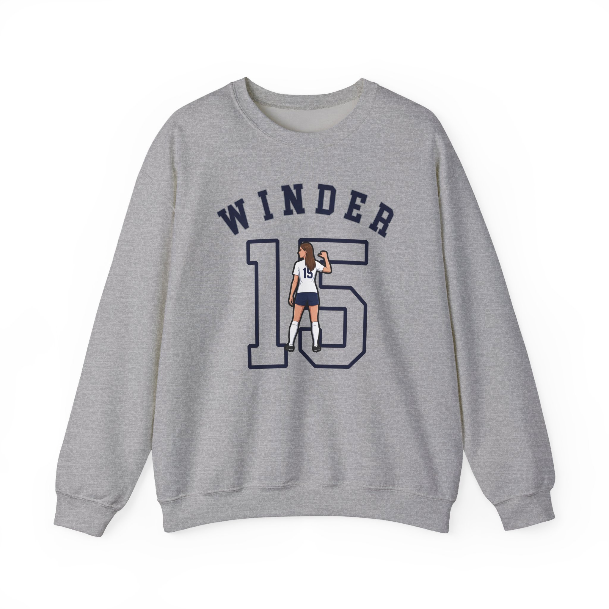 Crewneck Sweatshirt — character_shirsey_arch in Grey