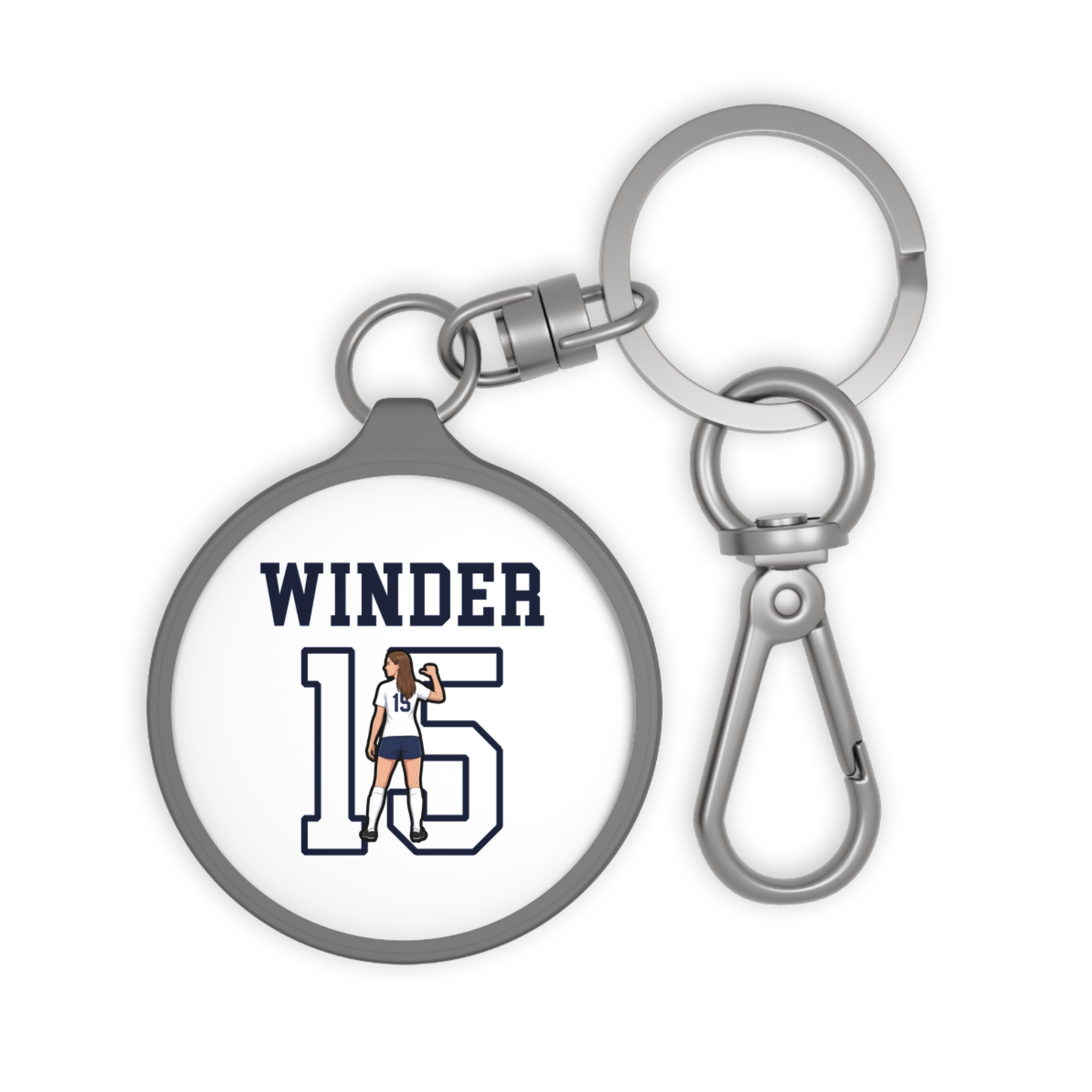 Keychain — character_shirsey in Grey