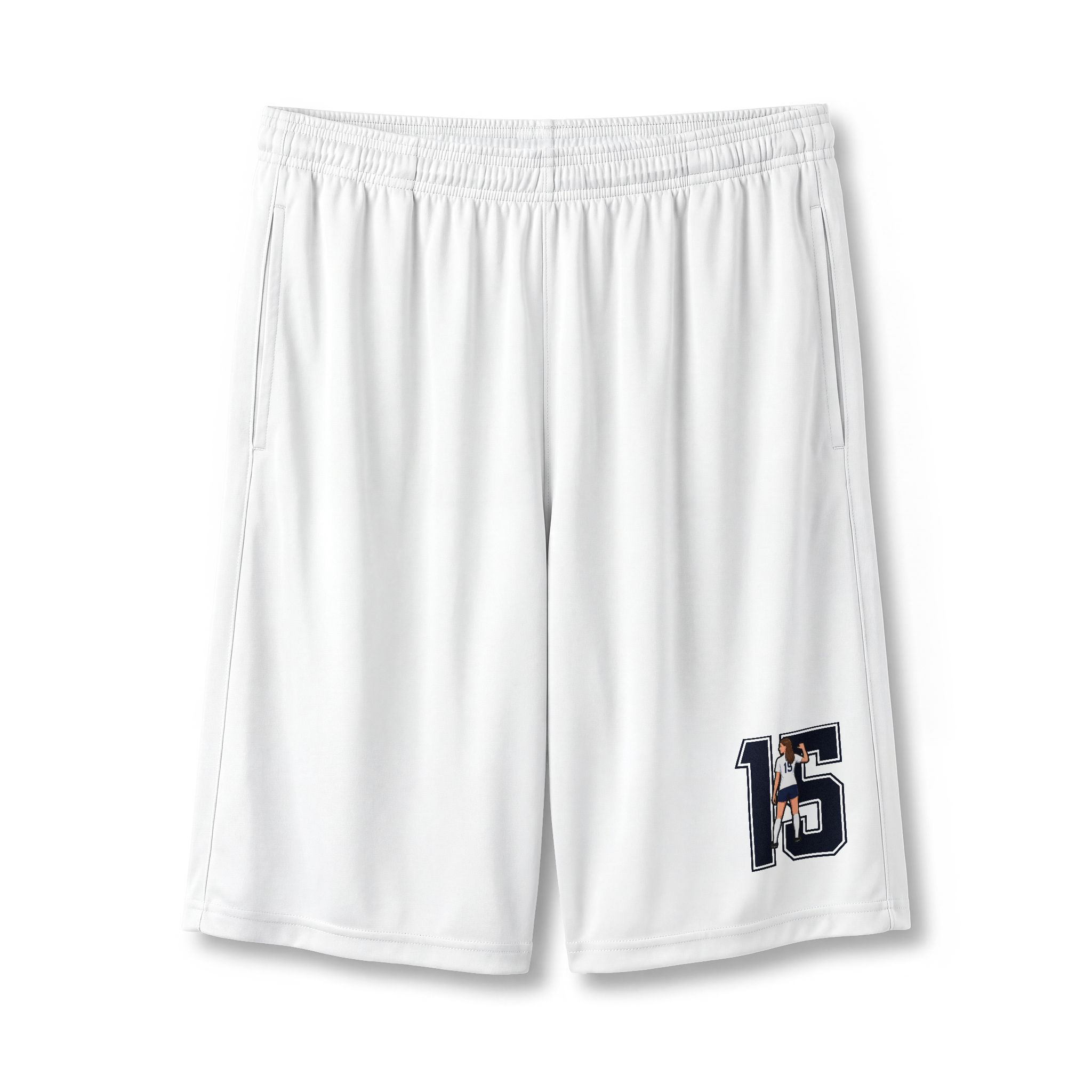 Shorts — character_number in White