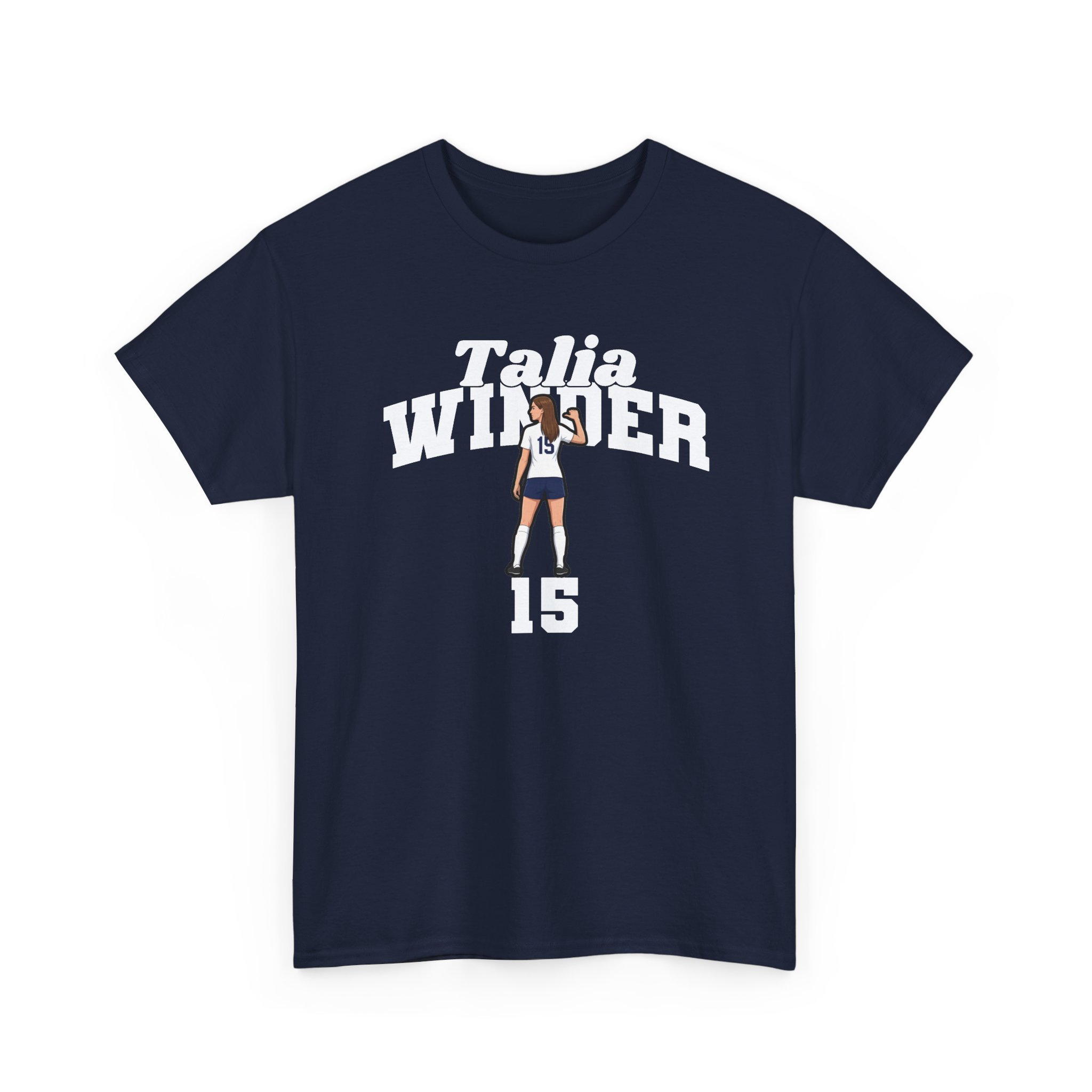 Tee — character_signature_arch in Navy