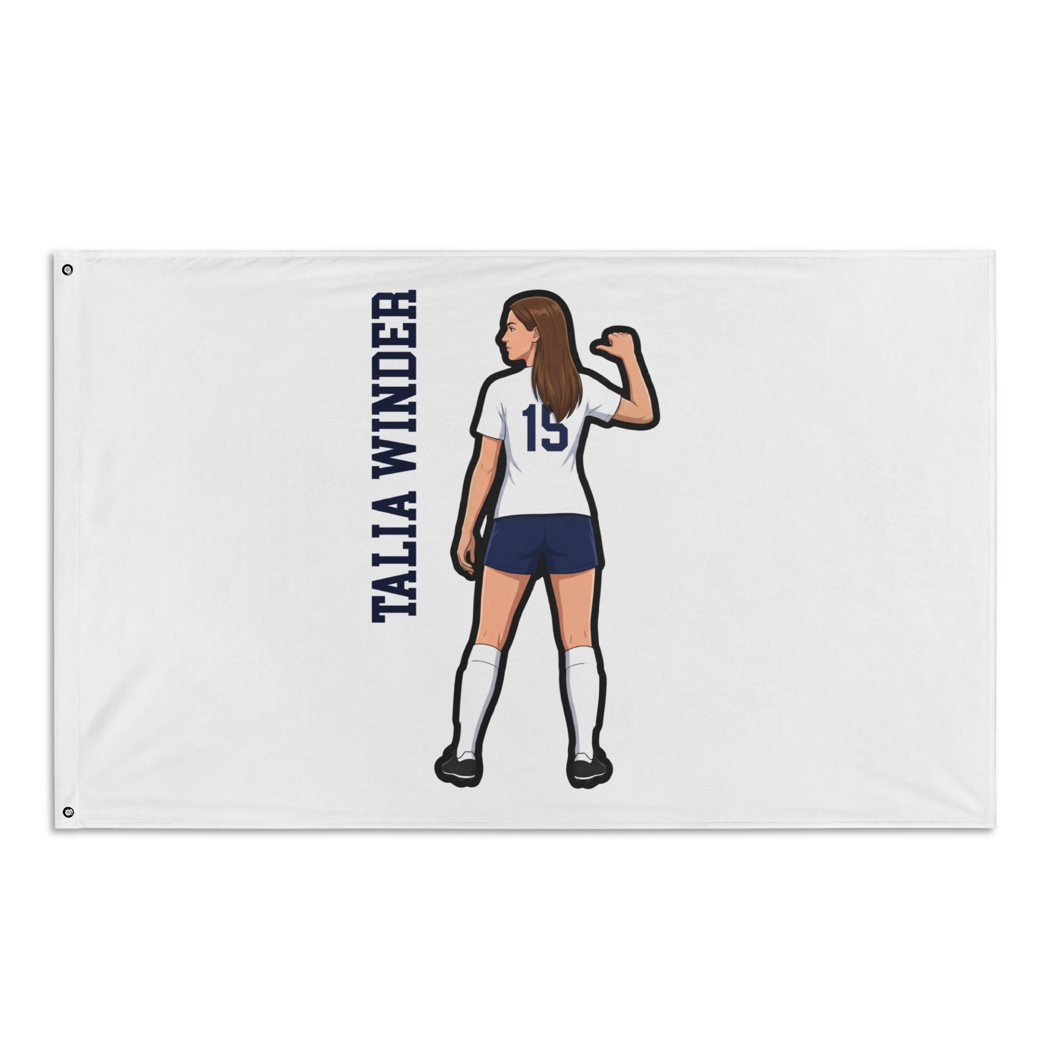Flag (35 × 56 in) — character_name_vertical in Classic