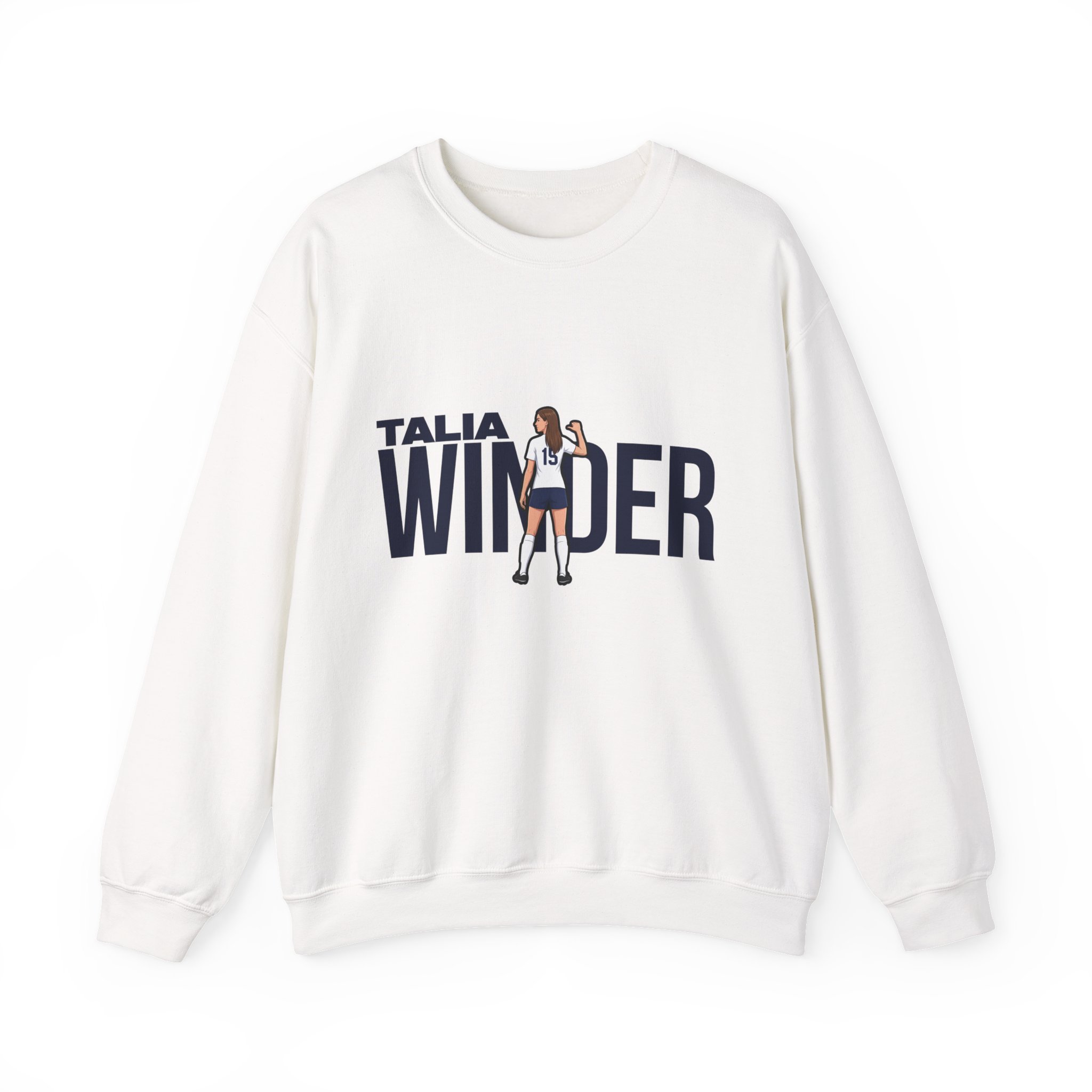 Crewneck Sweatshirt — character_player_name in White