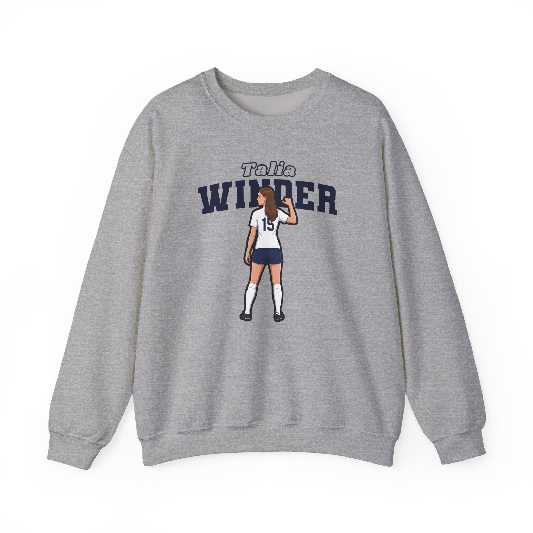 Crewneck Sweatshirt — character_name_arch in Grey