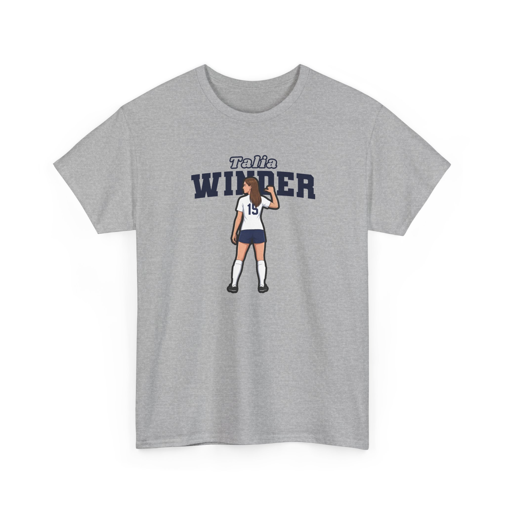 Tee — character_name_arch in Grey
