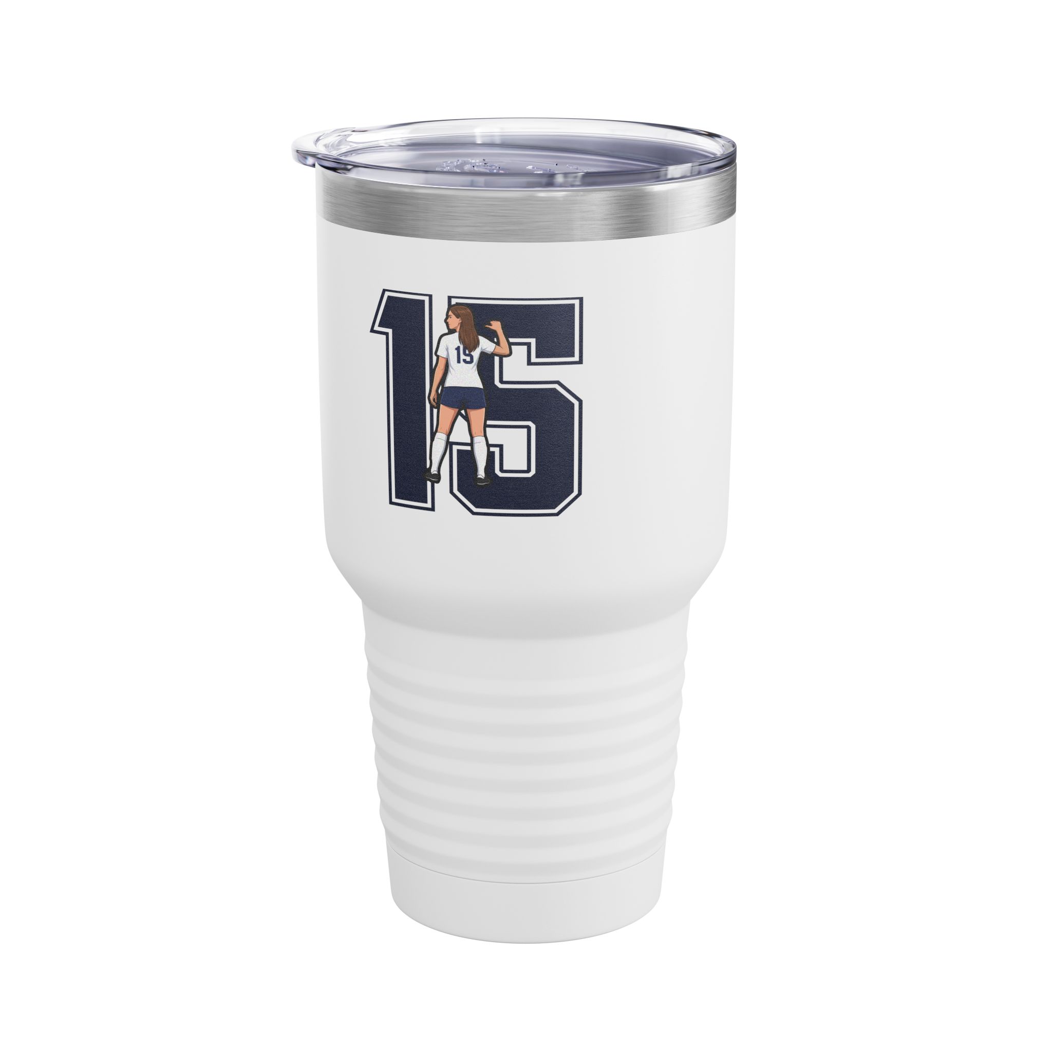 30oz Tumbler — character_number in White