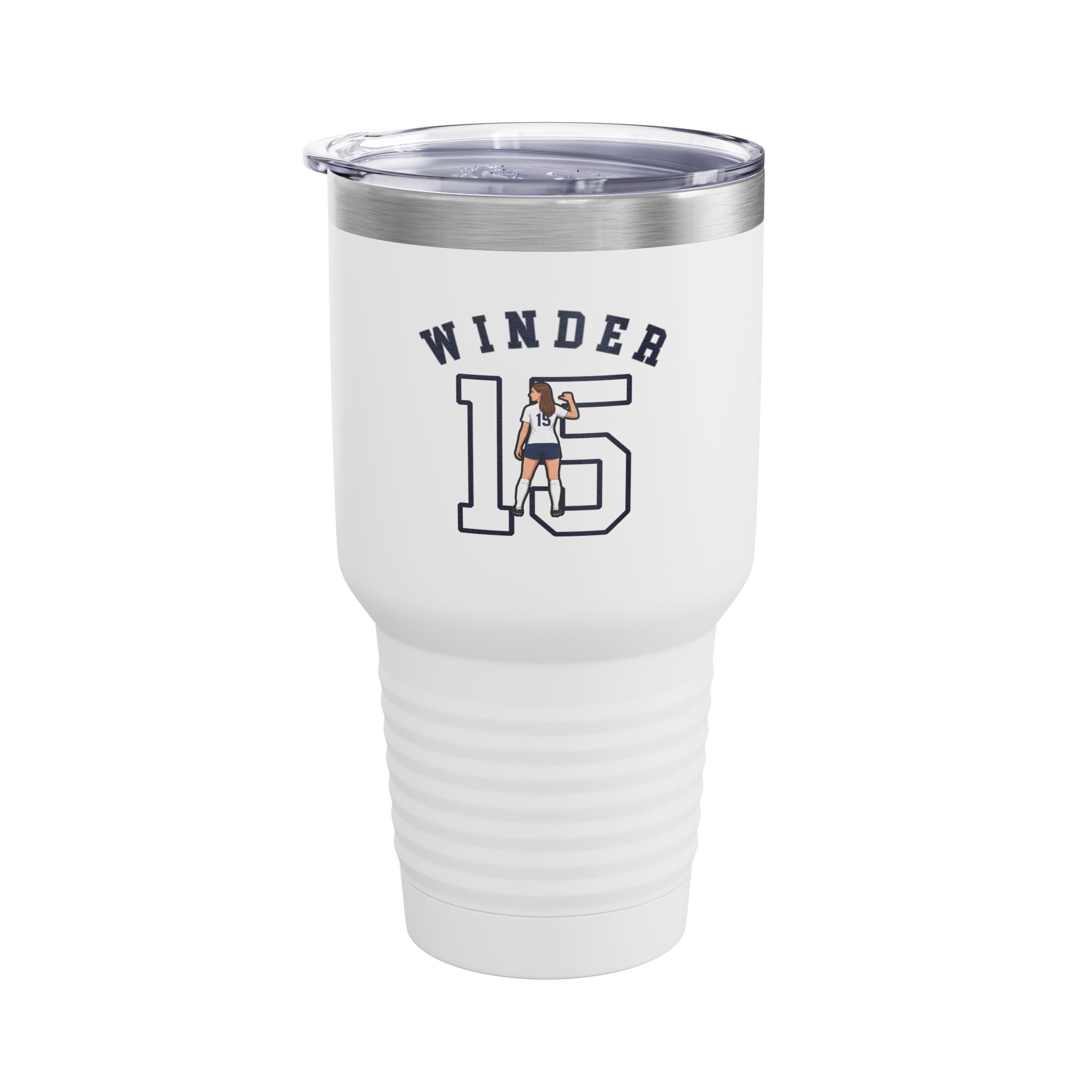 30oz Tumbler — character_shirsey_arch in White