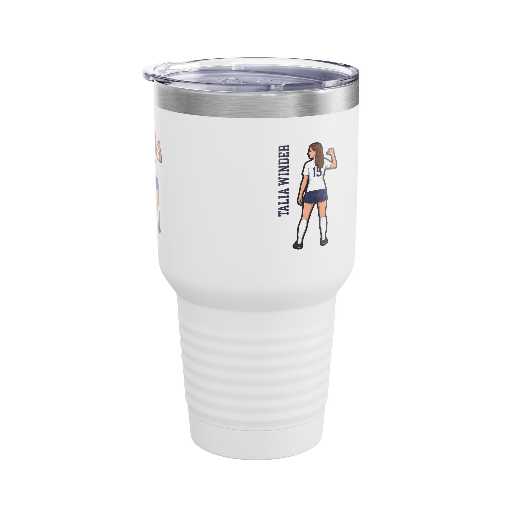 30oz Tumbler — character_name_vertical in White