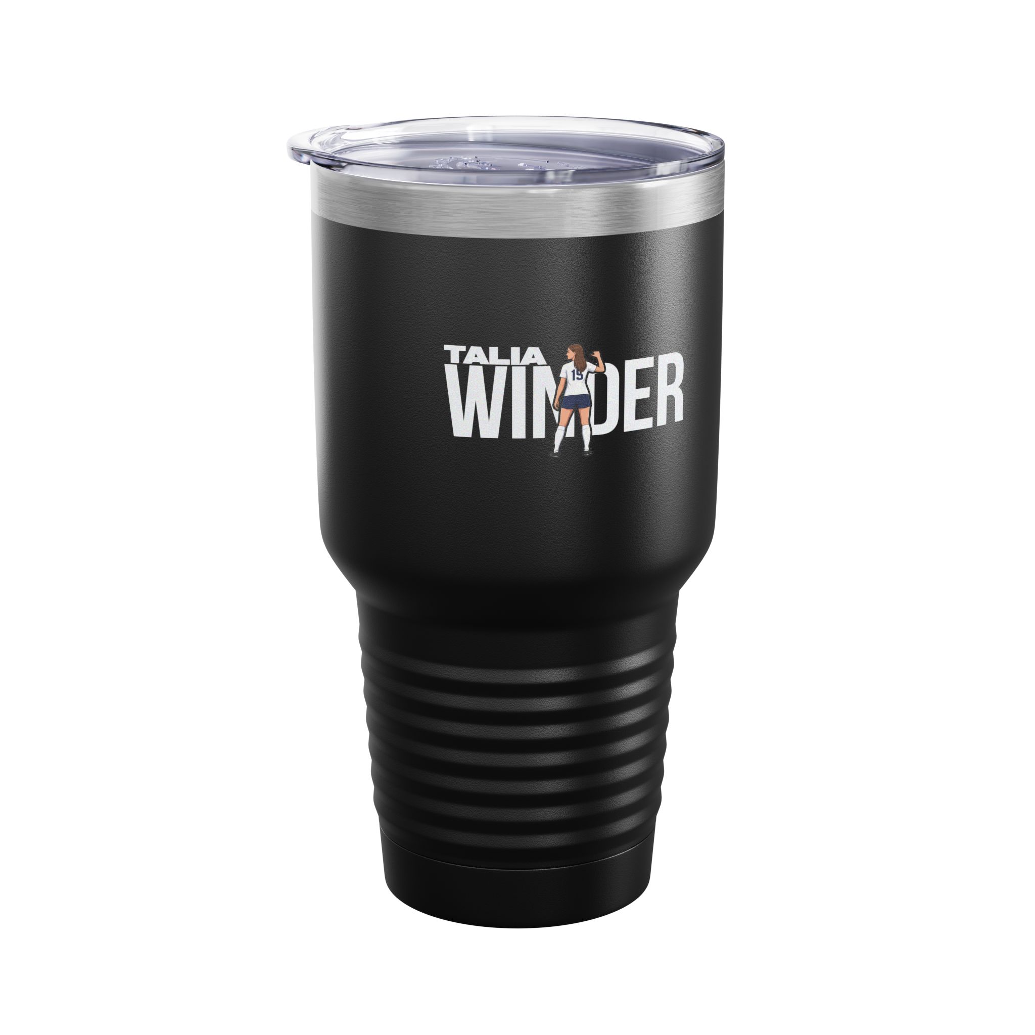 30oz Tumbler — character_player_name in Black