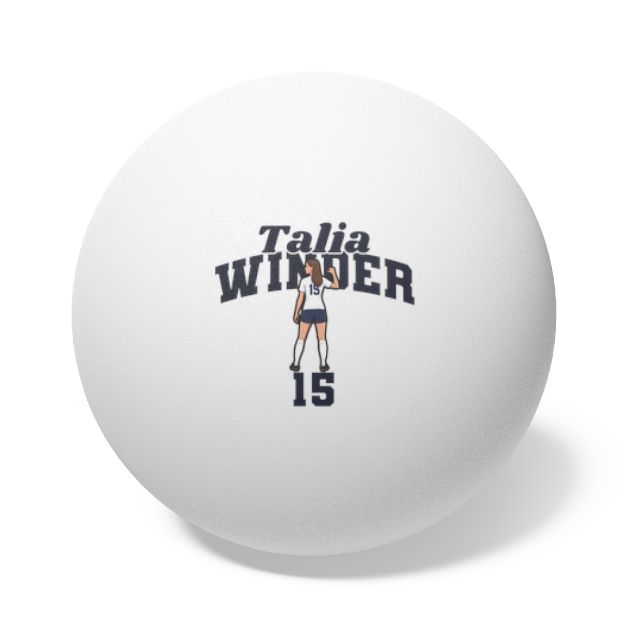 Ping Pong Balls, 6 pcs — character_signature_arch in White