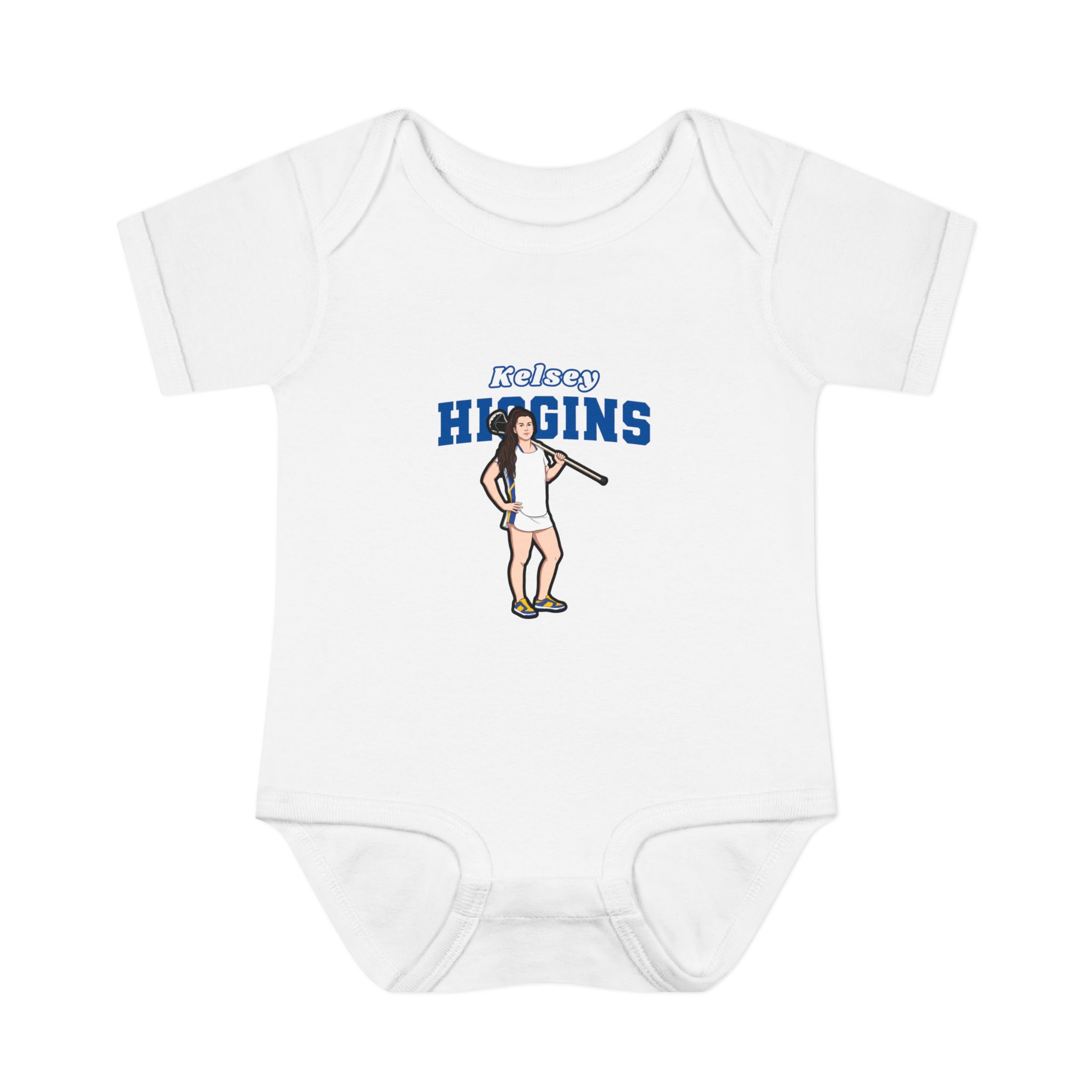 Baby Onesie — character_name_arch in White