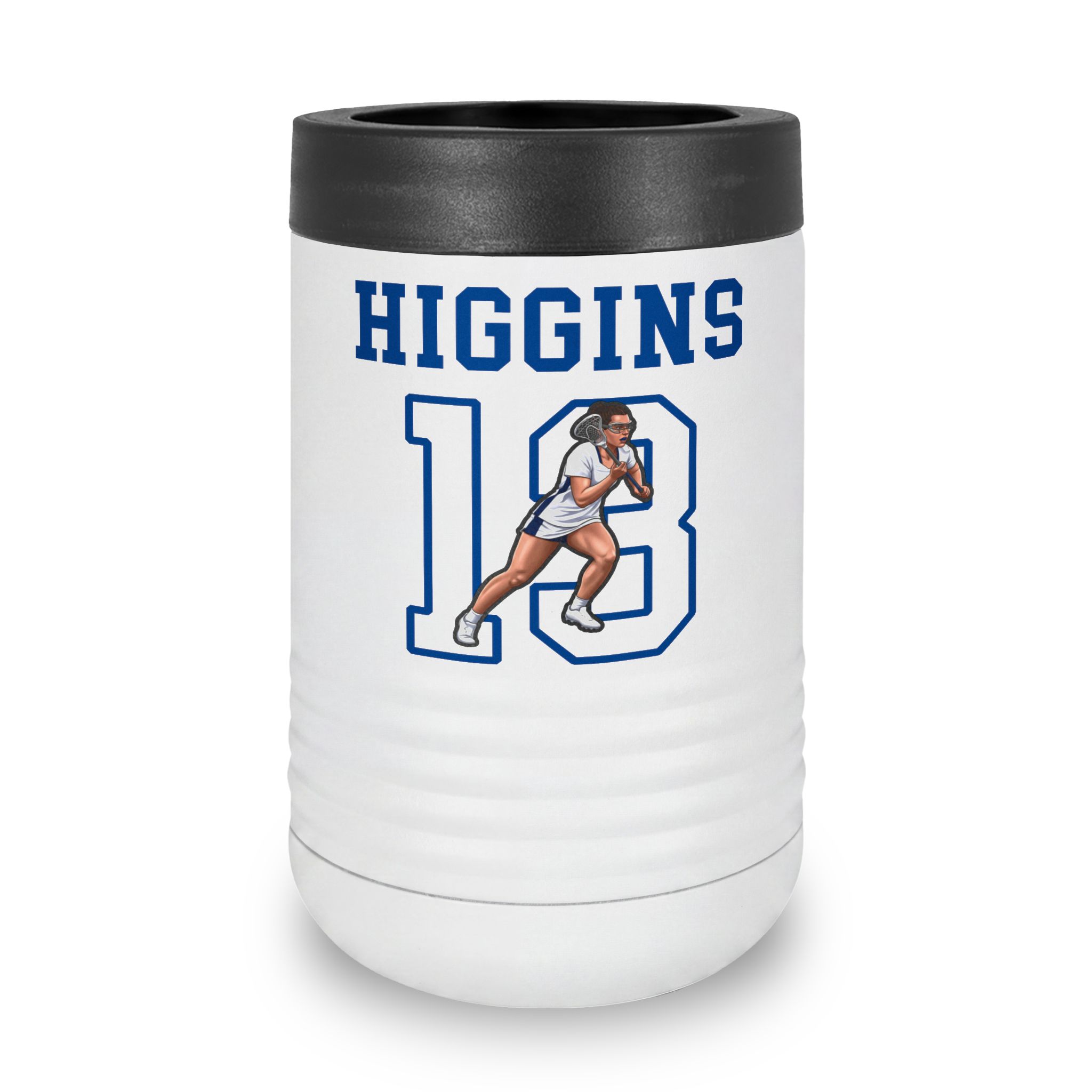 Stainless Can Cooler — character_shirsey in White