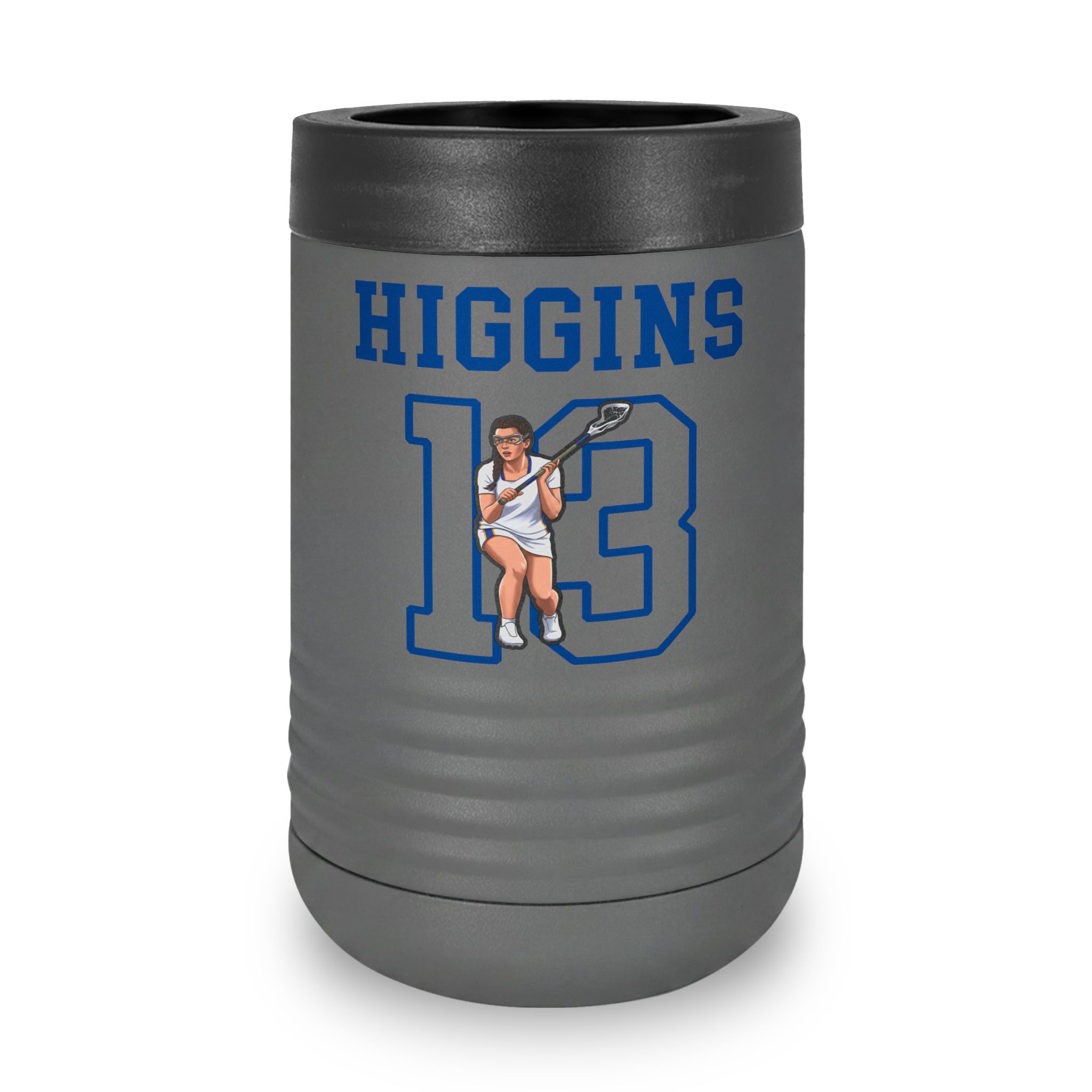 Stainless Can Cooler — character_shirsey in Grey