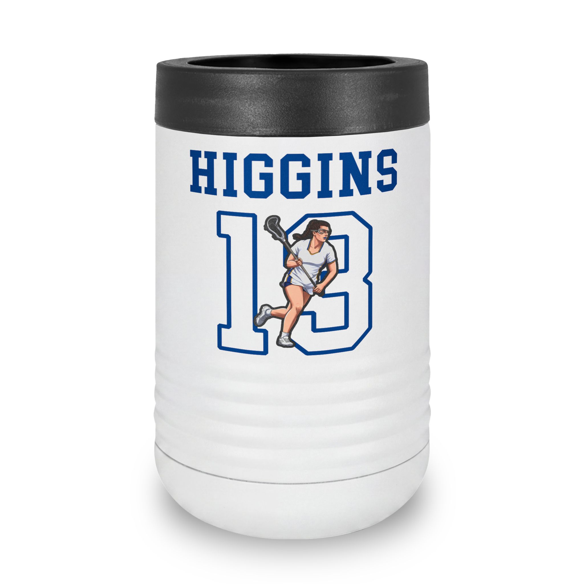 Stainless Can Cooler — character_shirsey in White