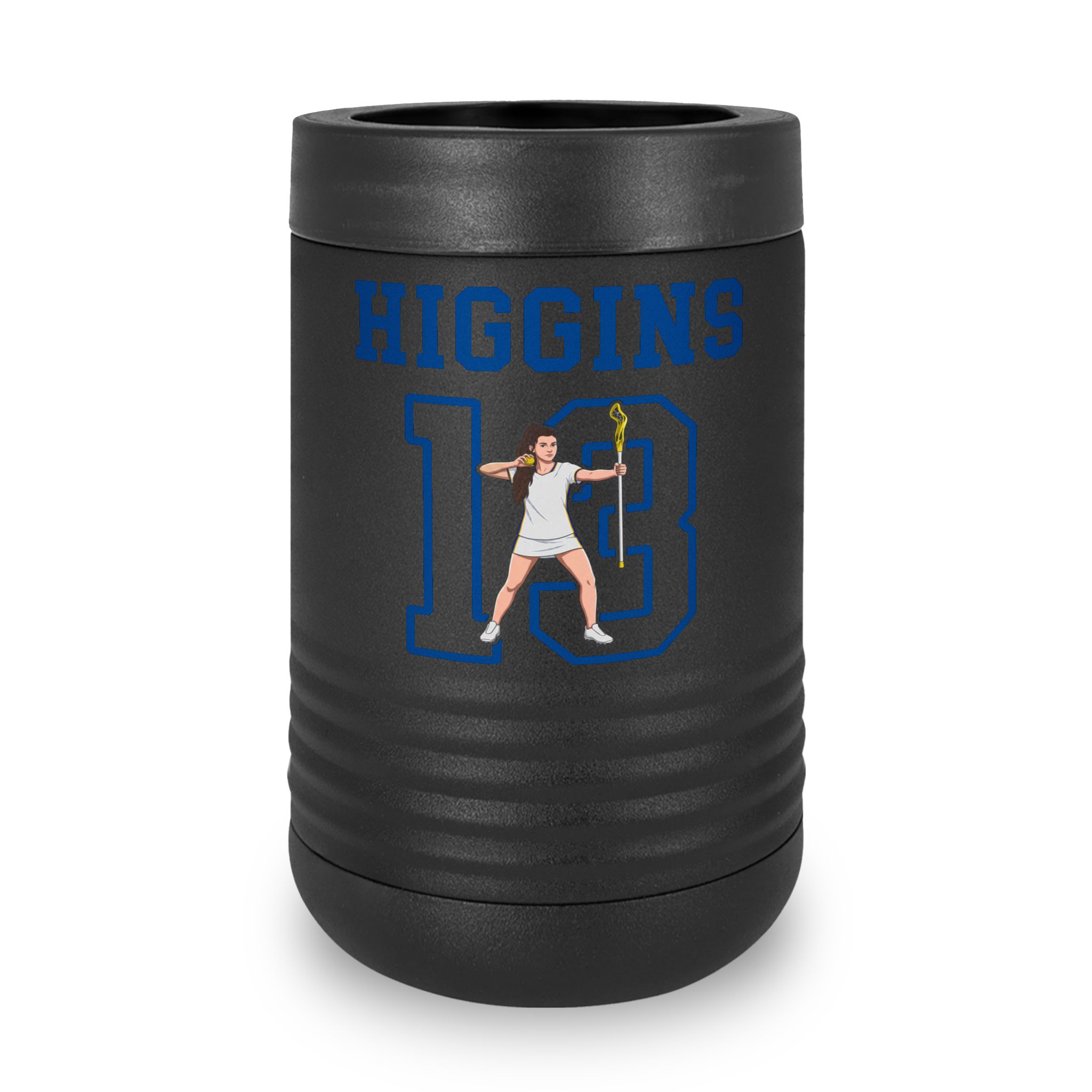 Stainless Can Cooler — character_shirsey in Black