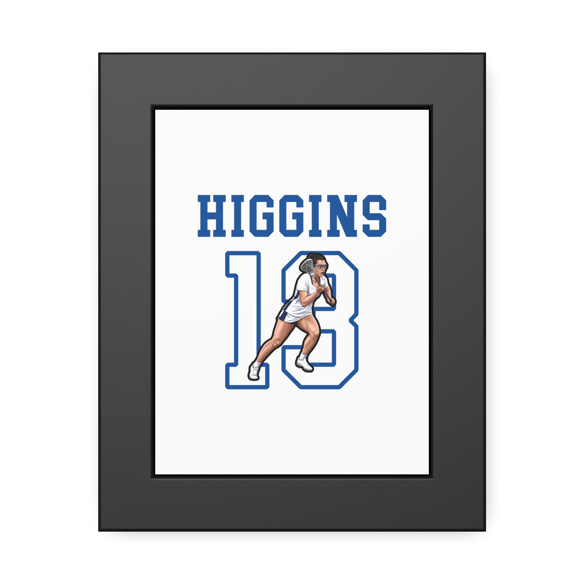 Framed Poster — character_shirsey in Black
