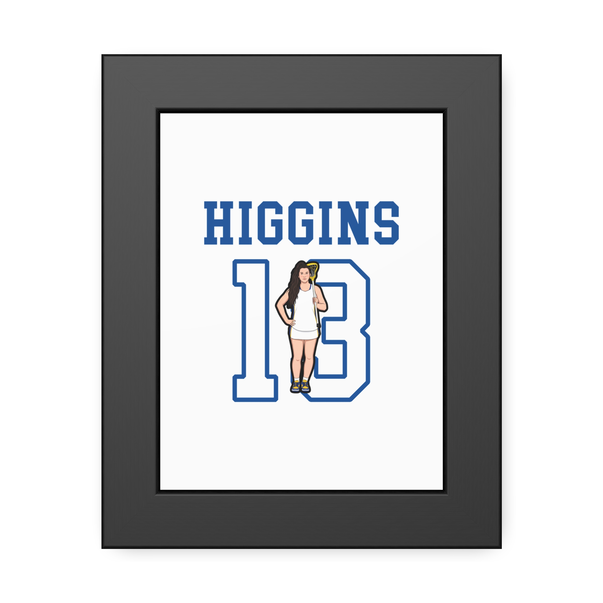 Framed Poster — character_shirsey in Black