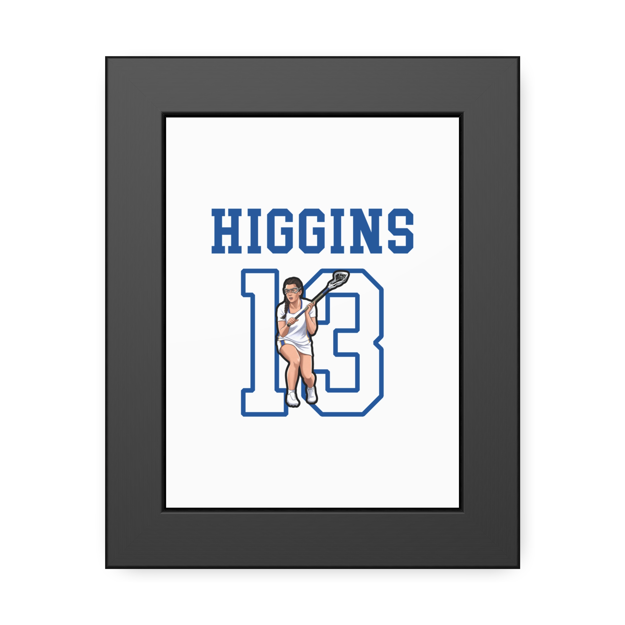 Framed Poster — character_shirsey in Black
