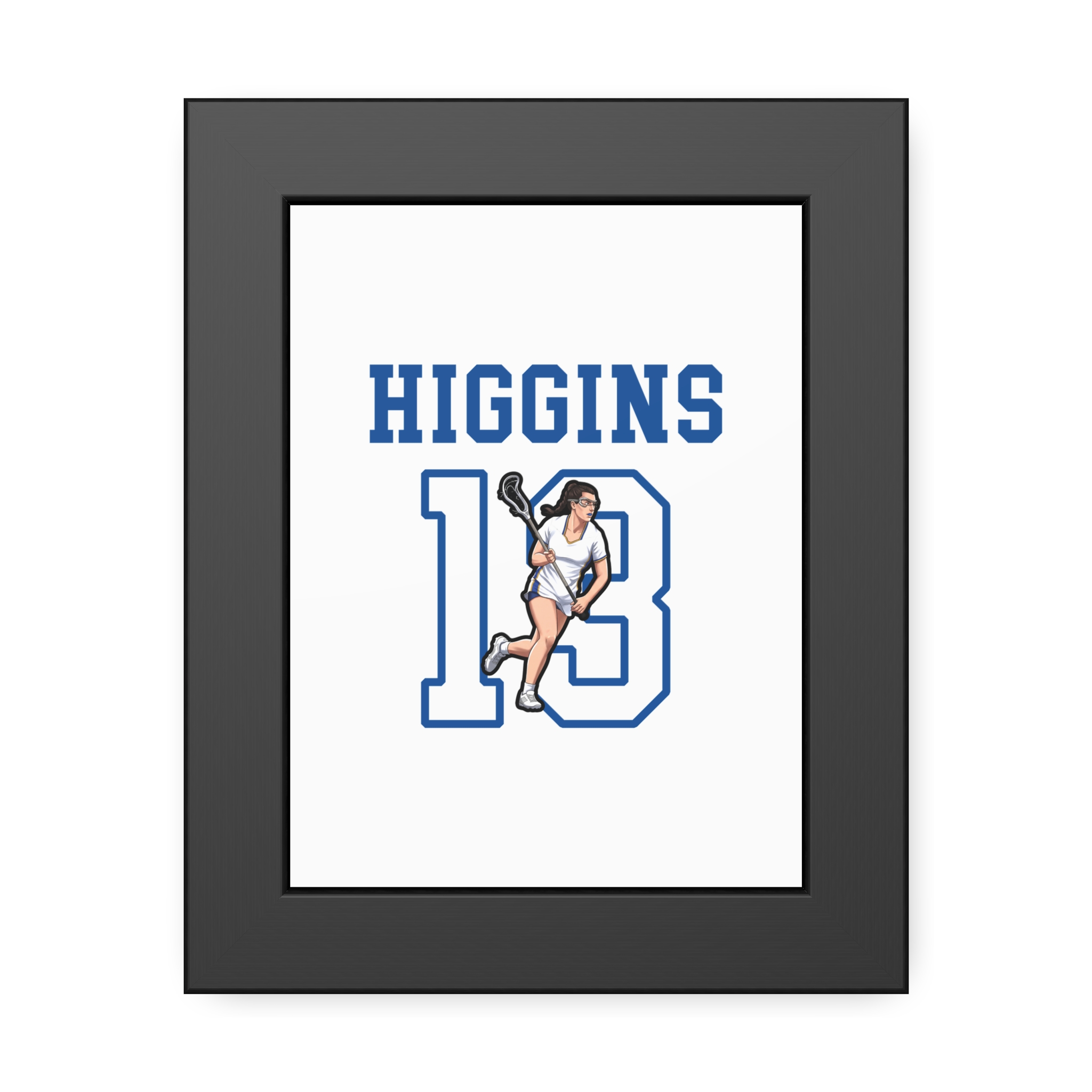 Framed Poster — character_shirsey in Black