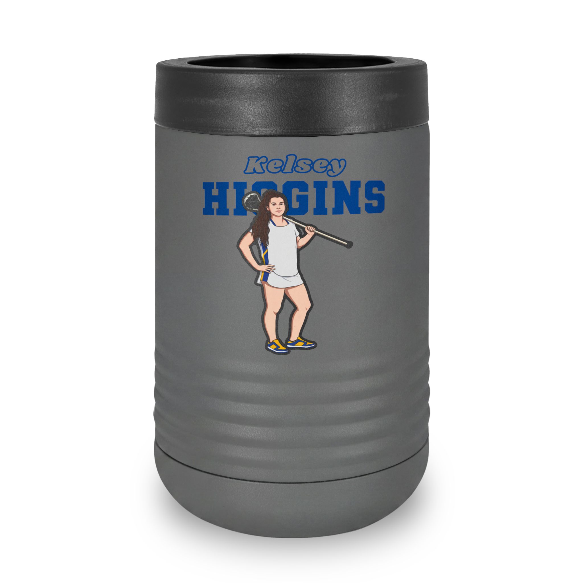 Stainless Can Cooler — character_name_arch in Grey