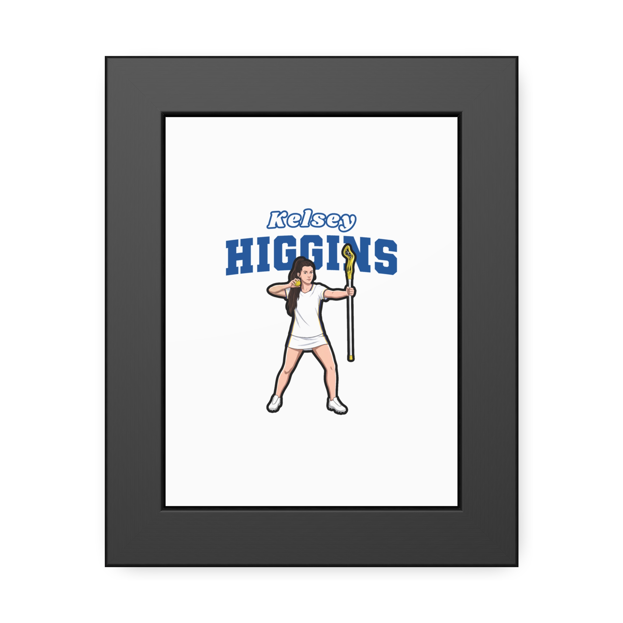 Framed Poster — character_name_arch in Black