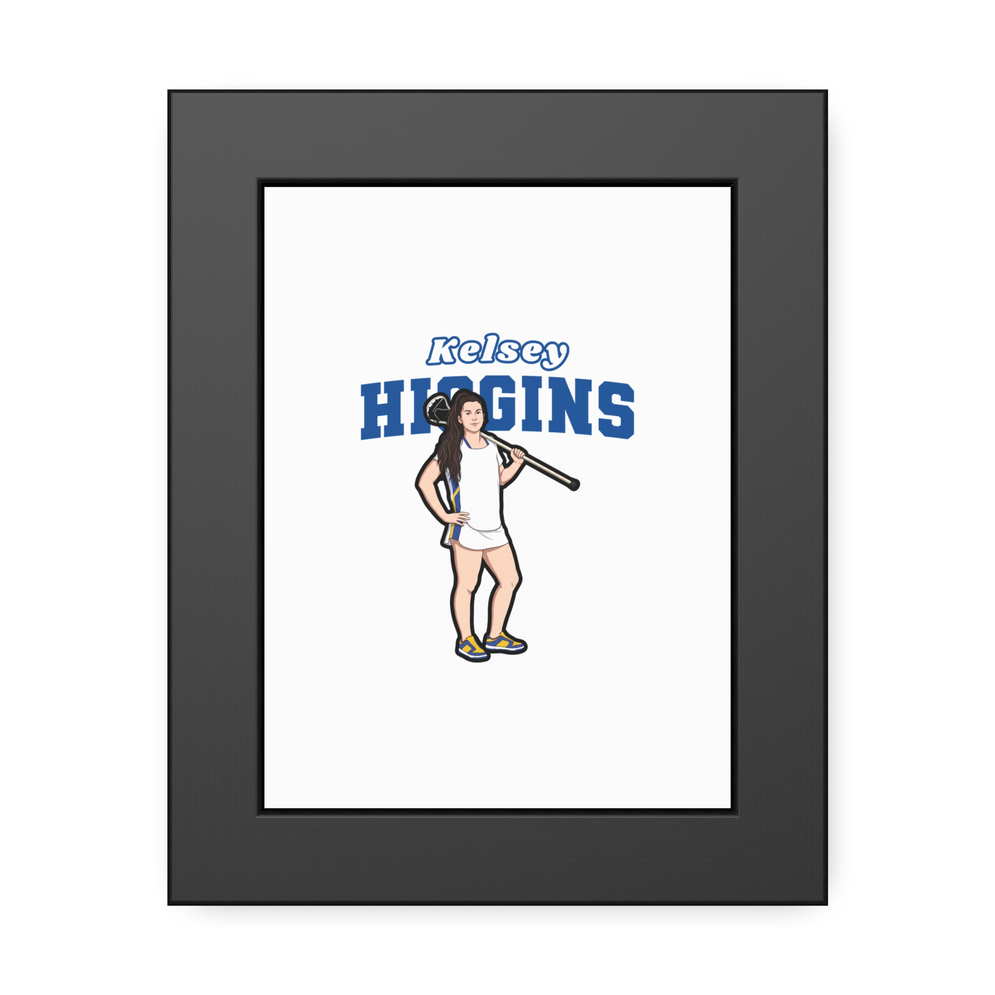 Framed Poster — character_name_arch in Black
