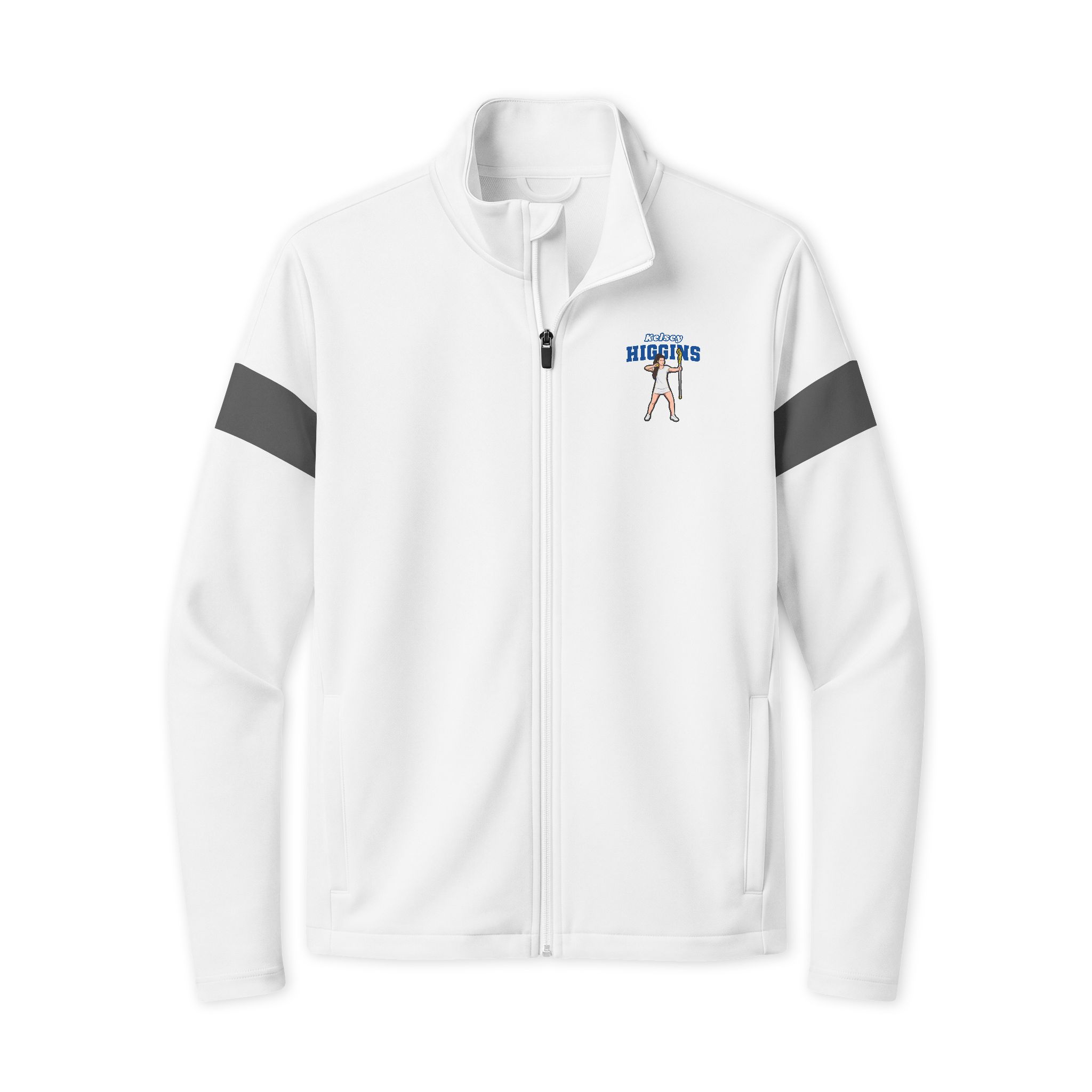 Travel Full-Zip Jacket — character_name_arch in White/ Iron Grey