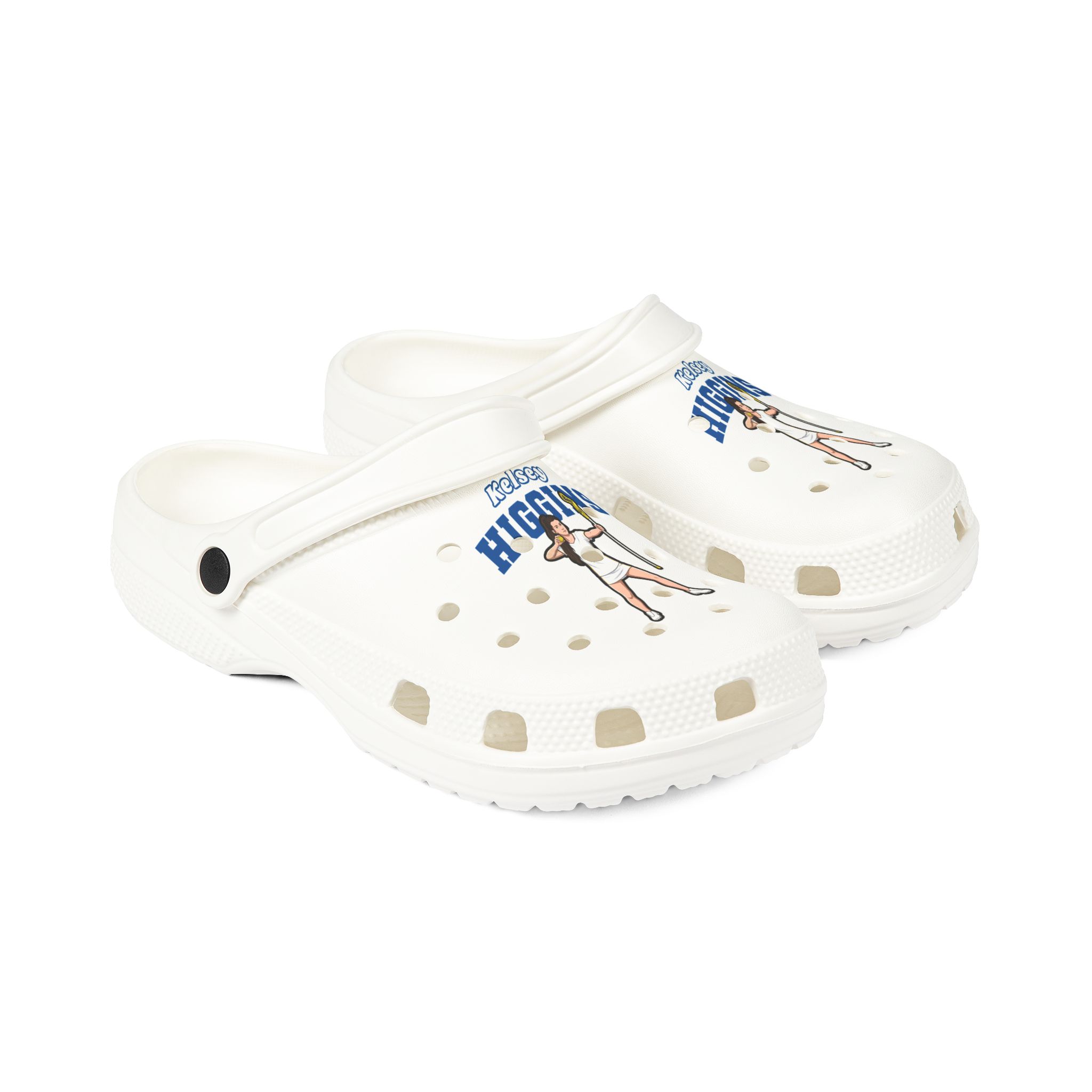 Rubber Clogs — character_name_arch in White