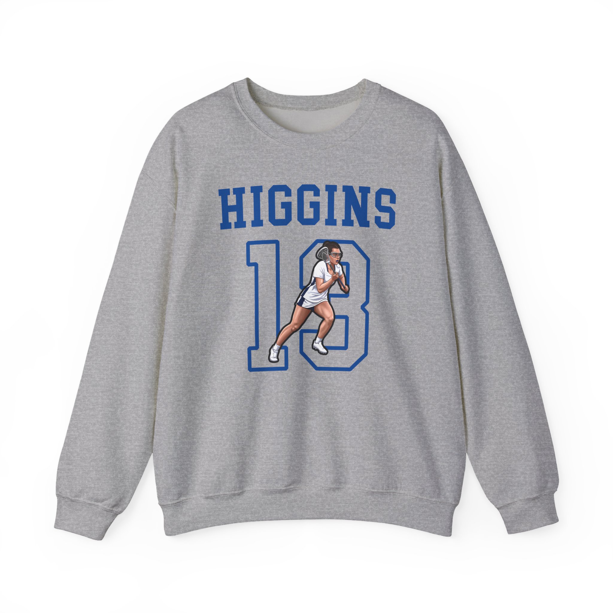 Crewneck Sweatshirt — character_shirsey in Grey