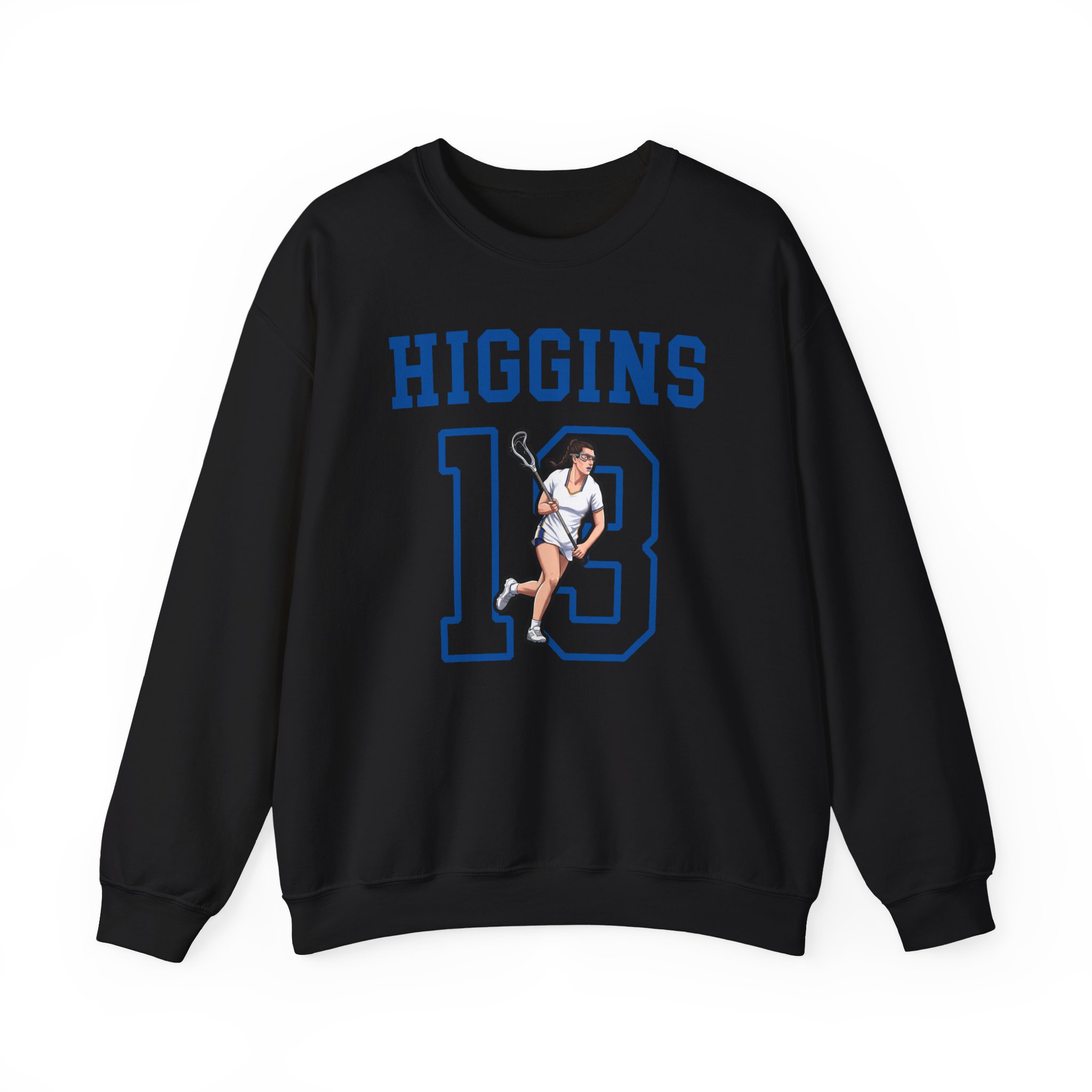 Crewneck Sweatshirt — character_shirsey in Black