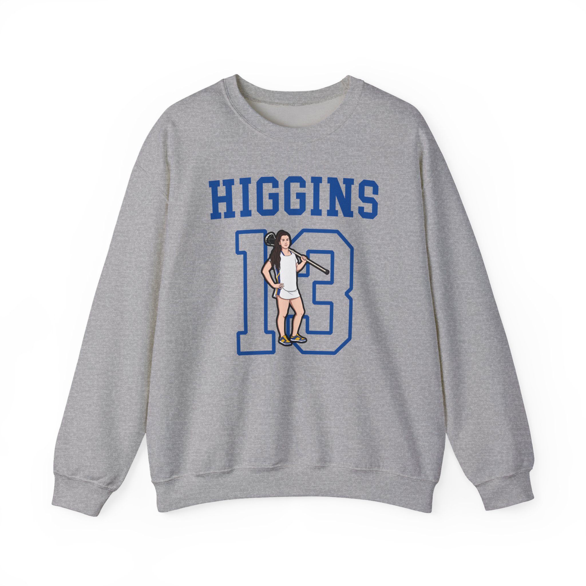 Crewneck Sweatshirt — character_shirsey in Grey