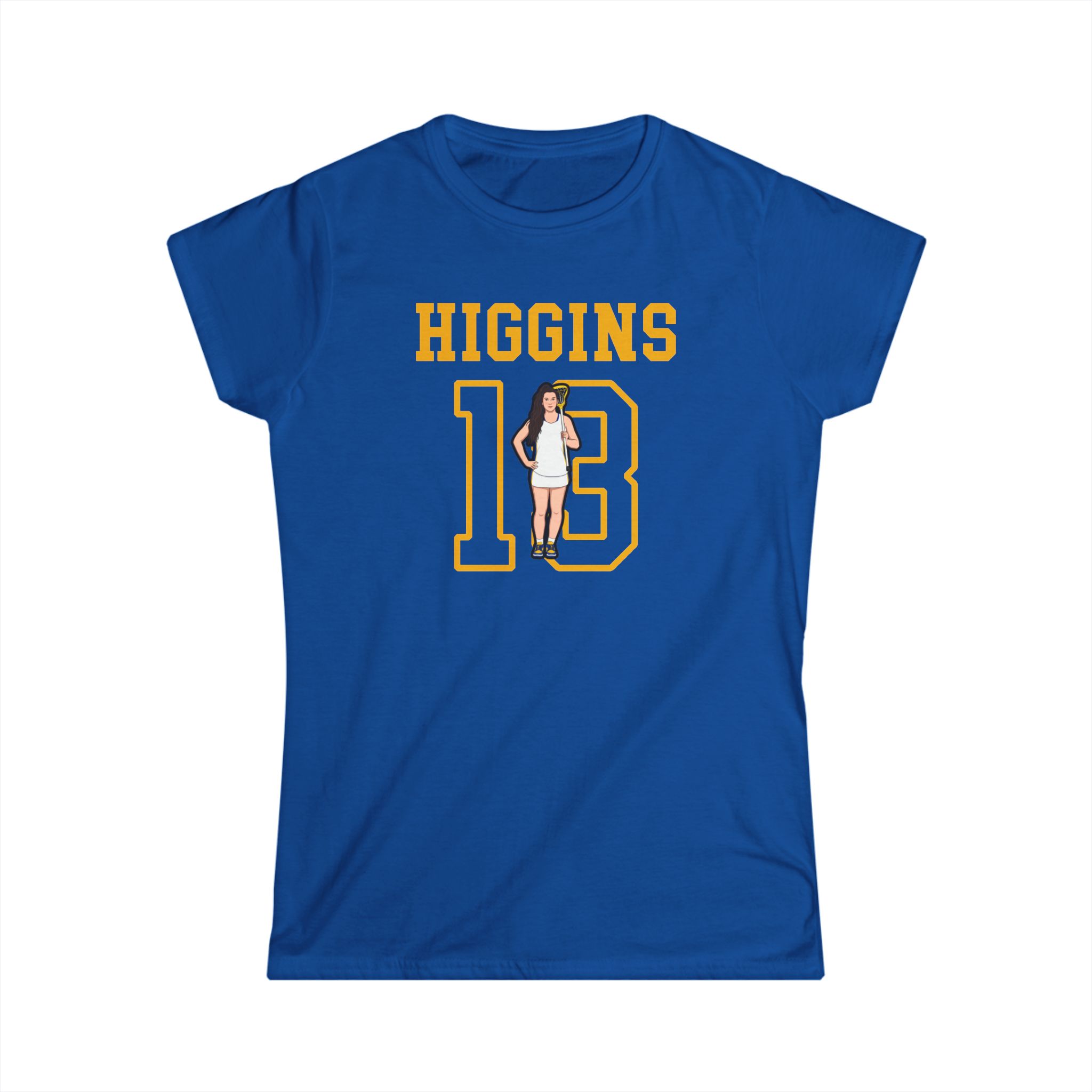 Women's Softstyle Tee — character_shirsey in Royal
