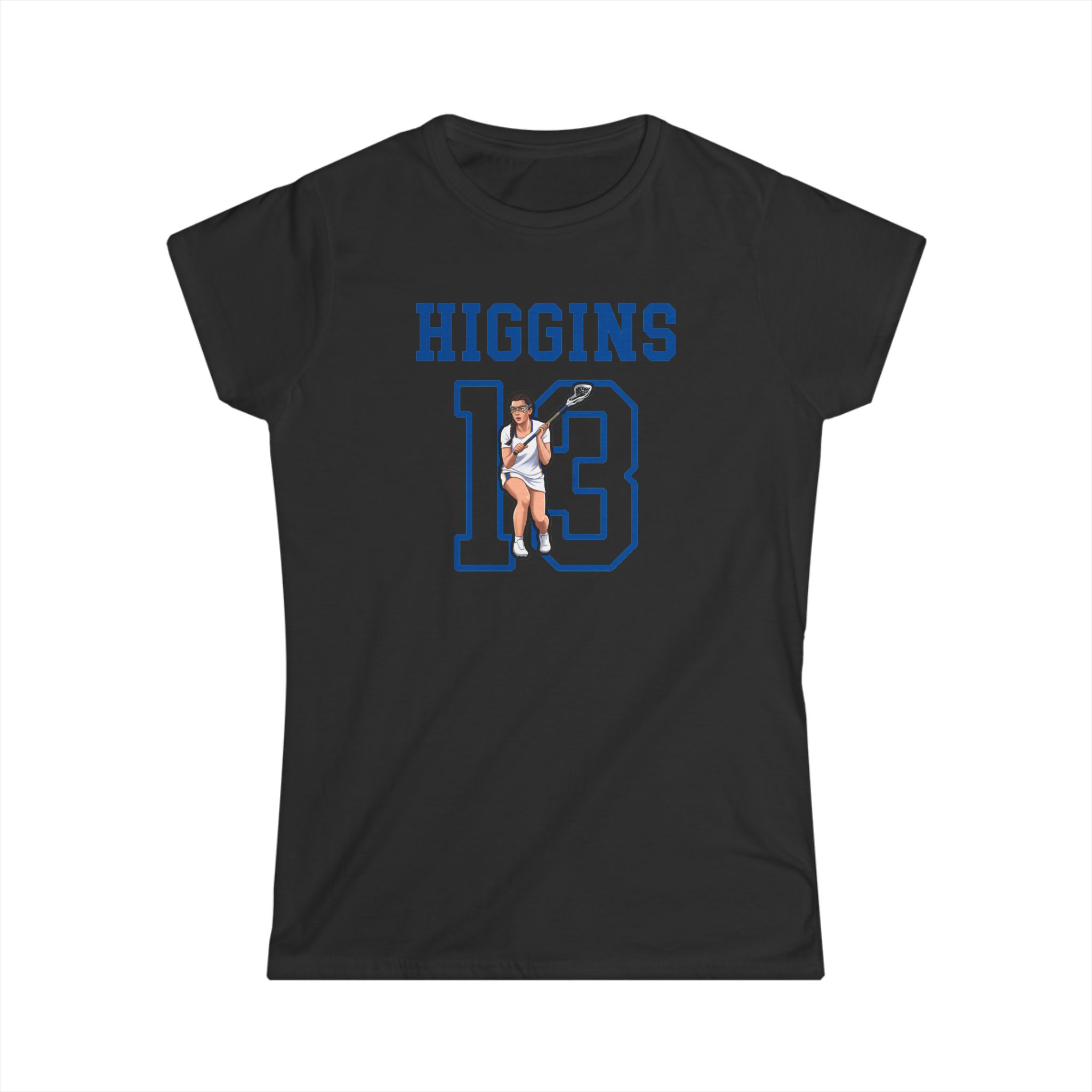 Women's Softstyle Tee — character_shirsey in Black
