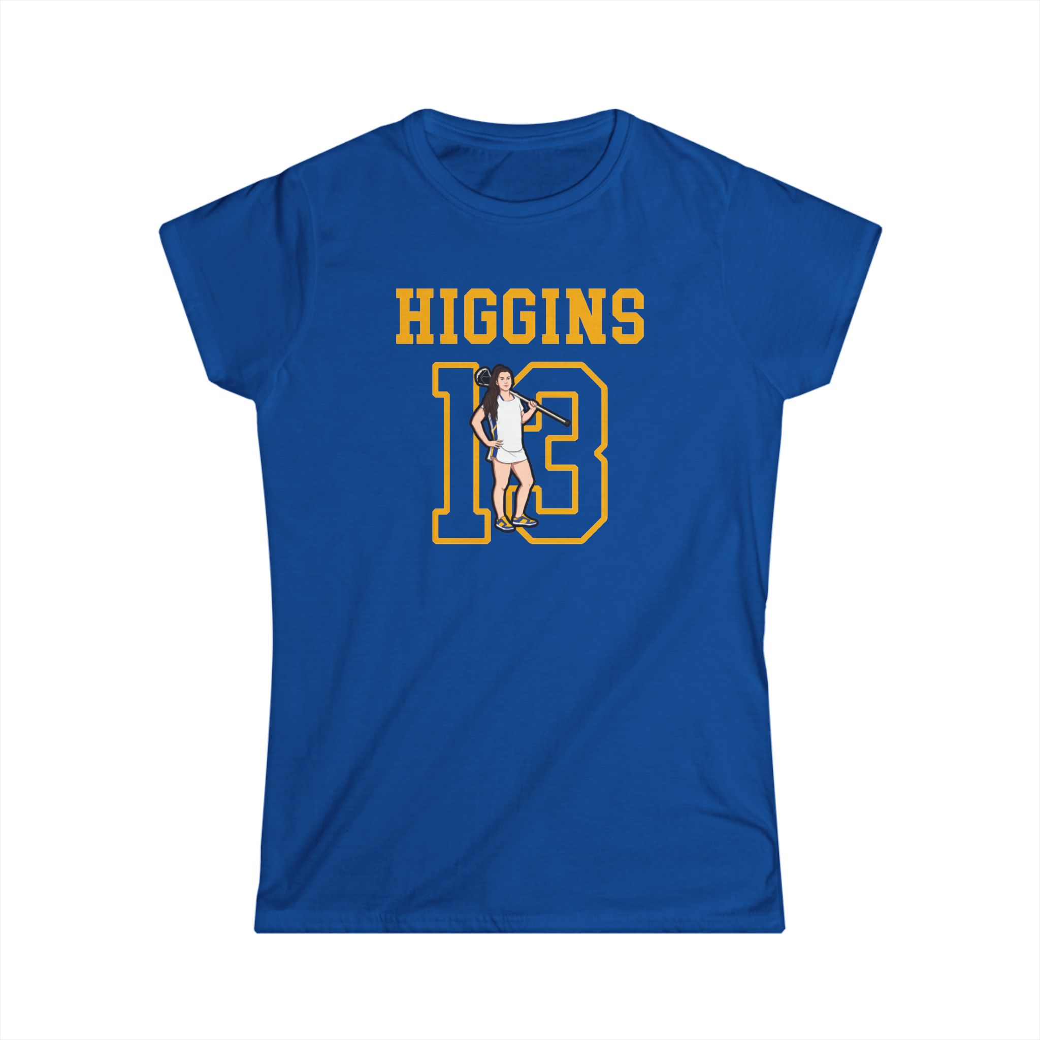 Women's Softstyle Tee — character_shirsey in Royal