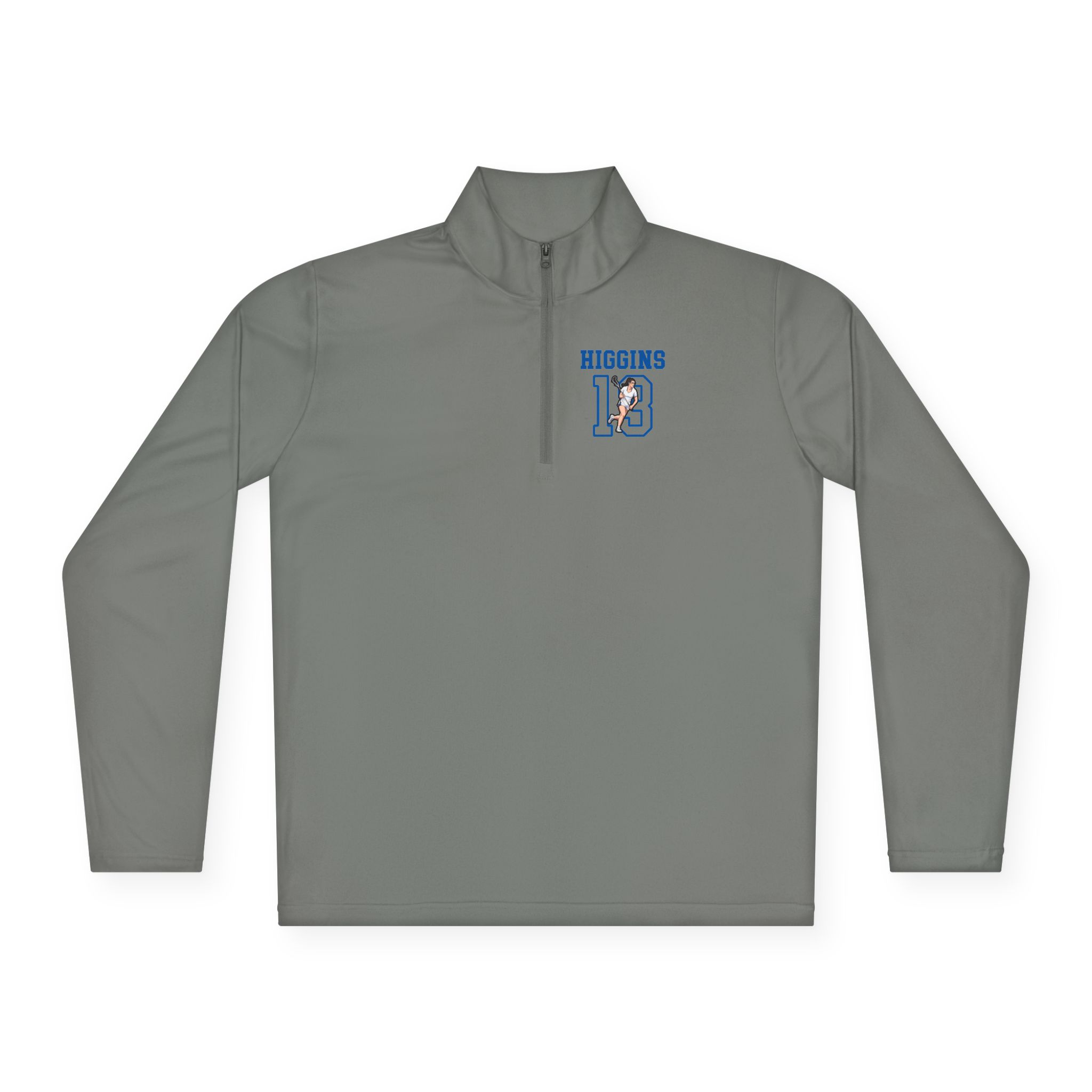 Q-Zip Pullover — character_shirsey in Grey