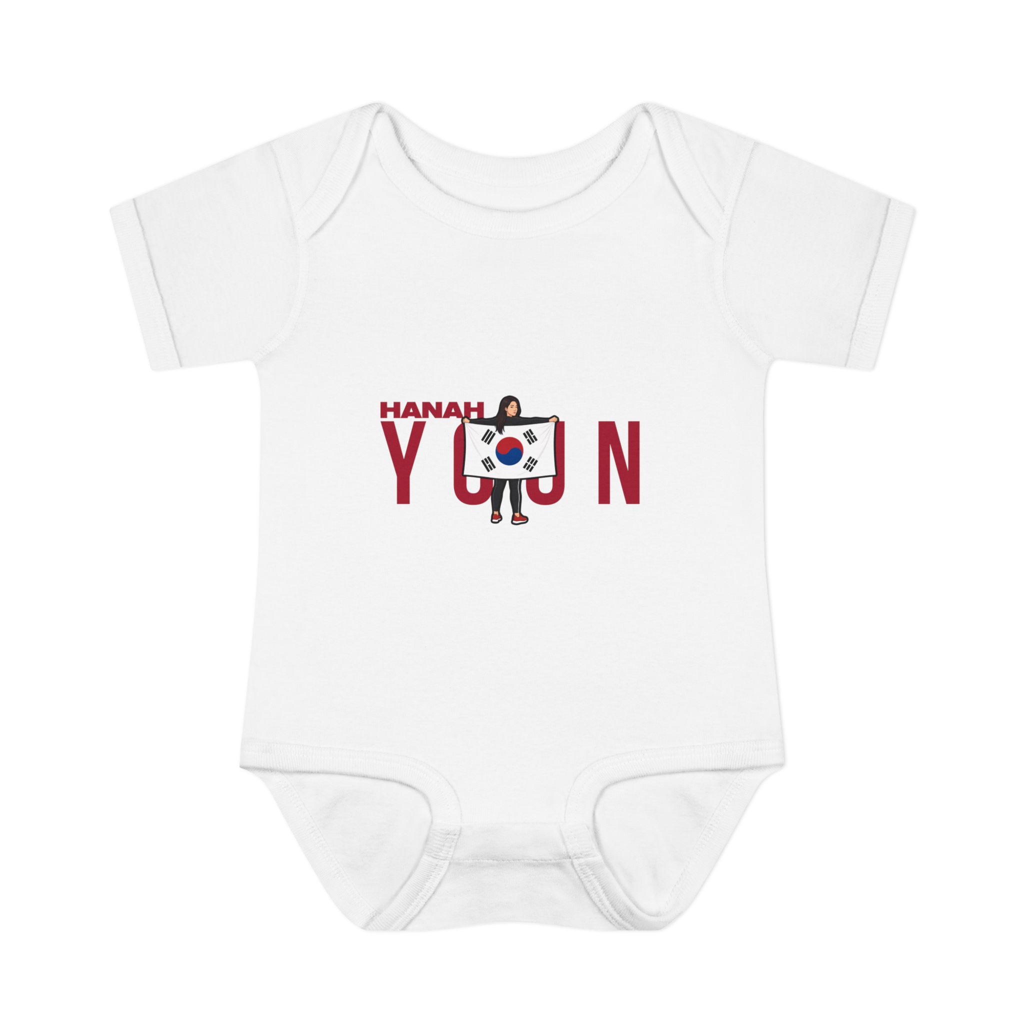 Baby Onesie — character_player_name in White