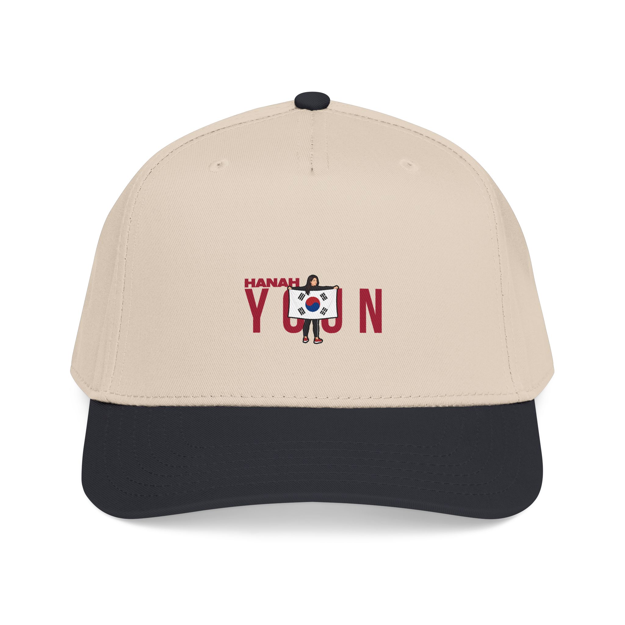 Baseball Cap — character_player_name in Black / Natural
