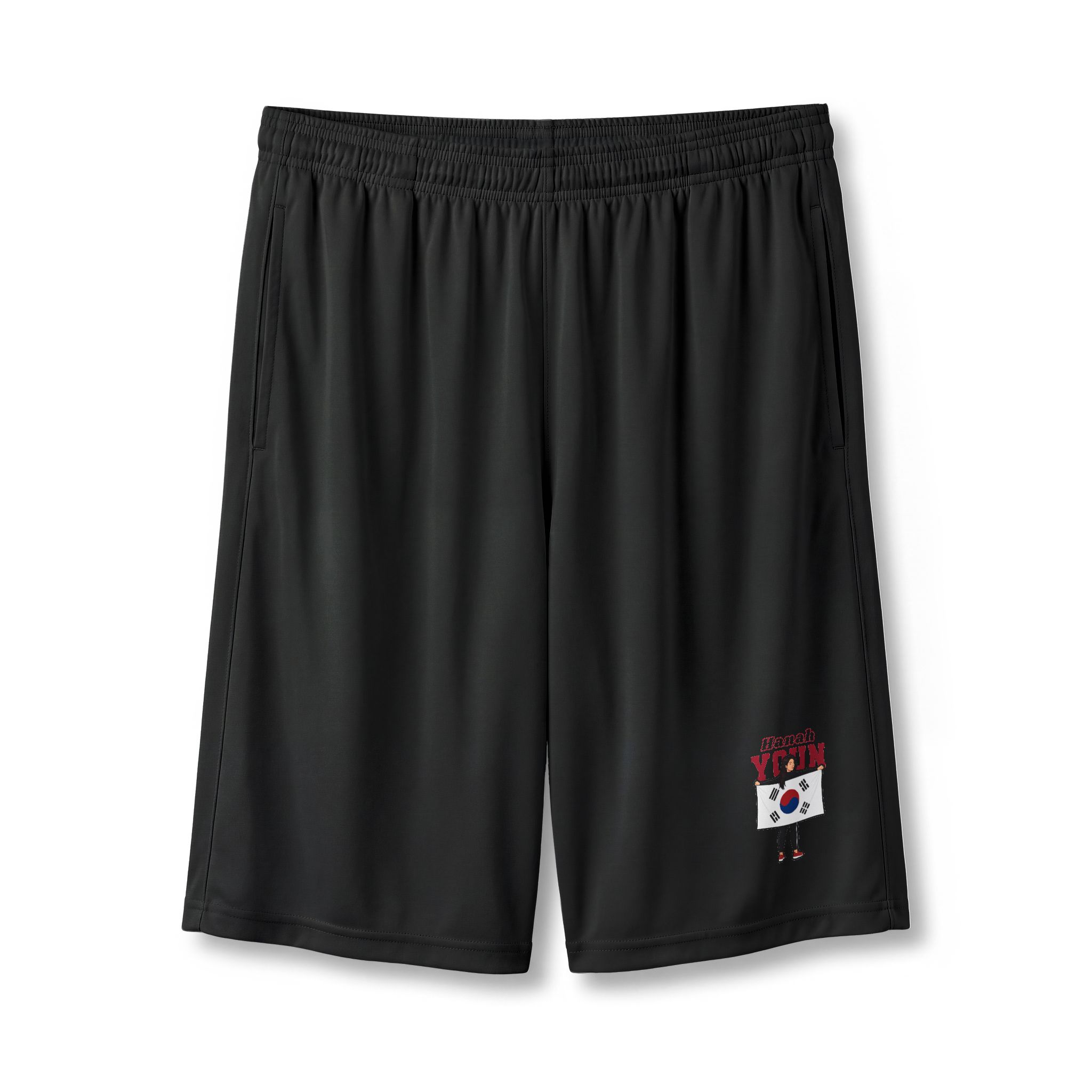 Shorts — character_name_arch in Black