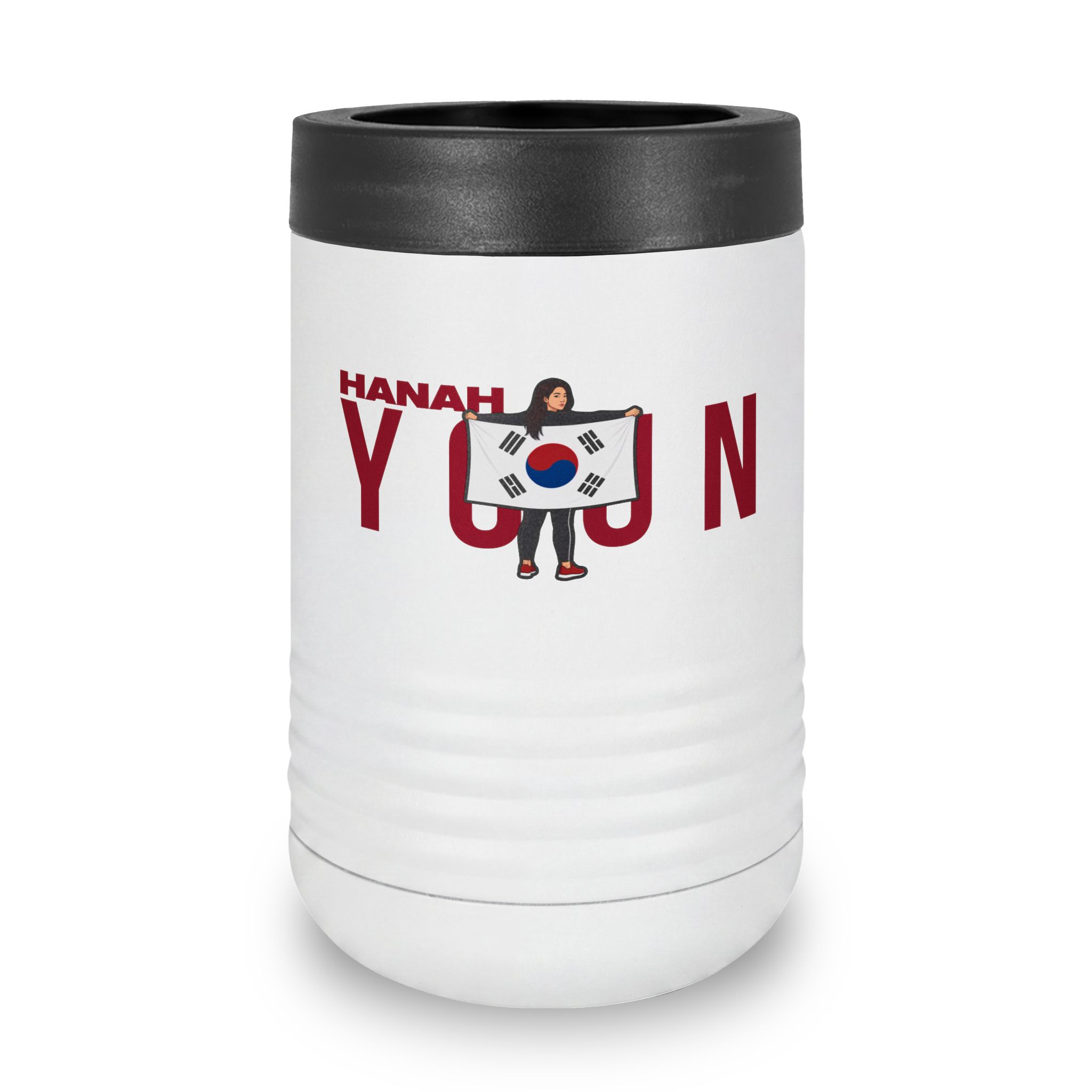 Stainless Can Cooler — character_player_name in White