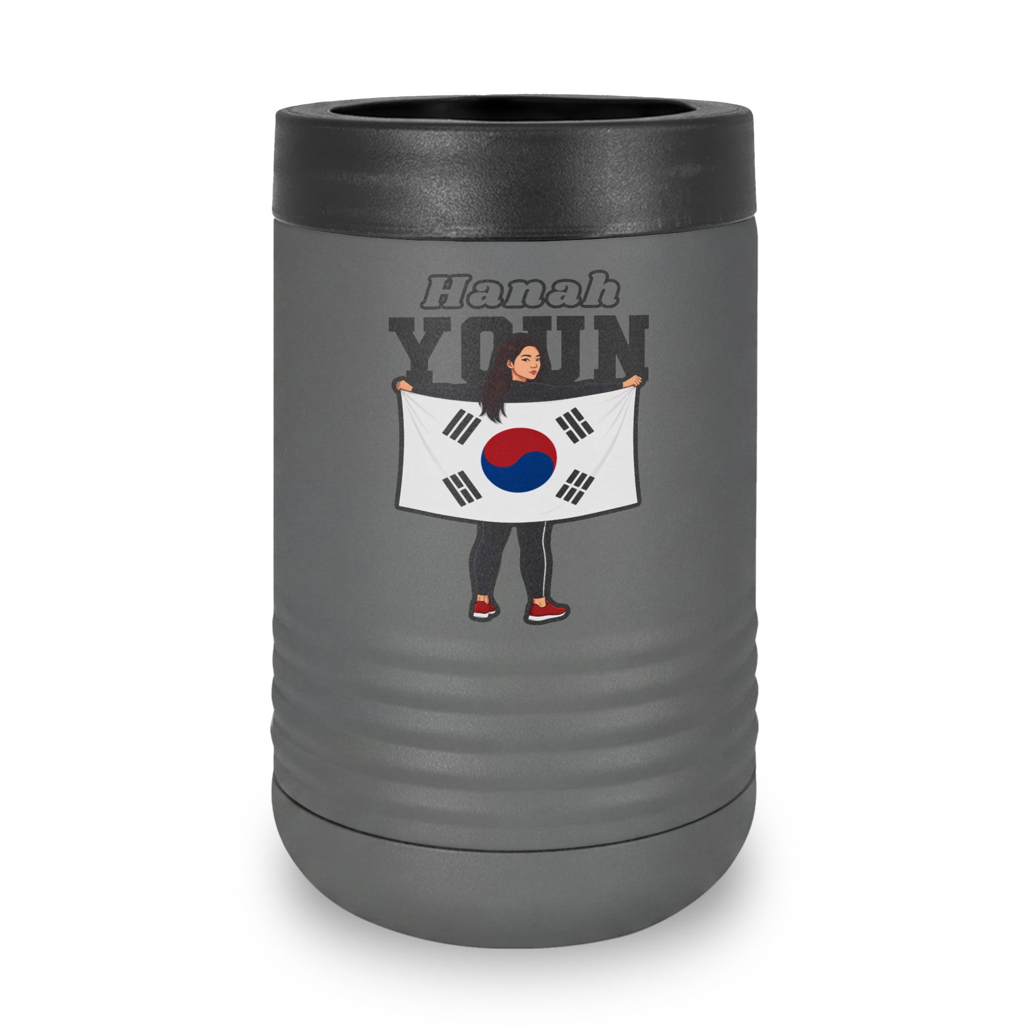 Stainless Can Cooler — character_name_arch in Grey