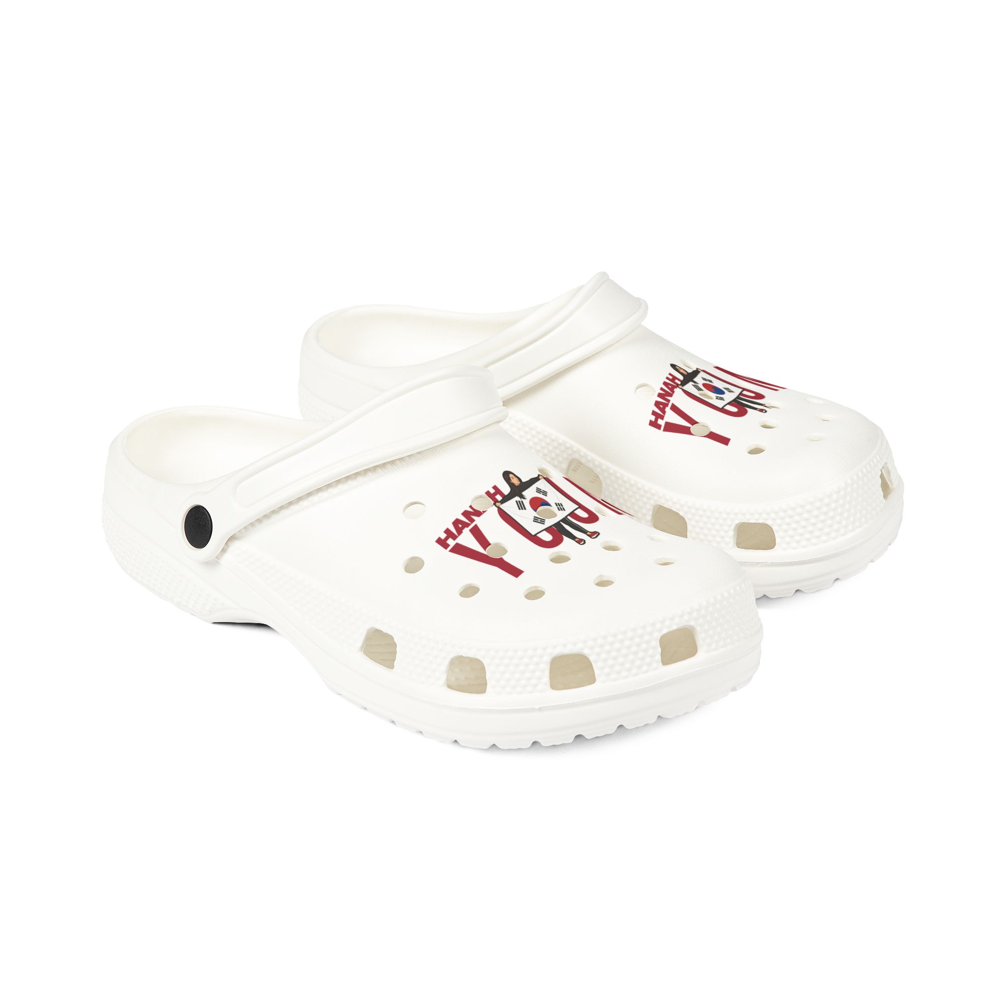 Rubber Clogs — character_player_name in White