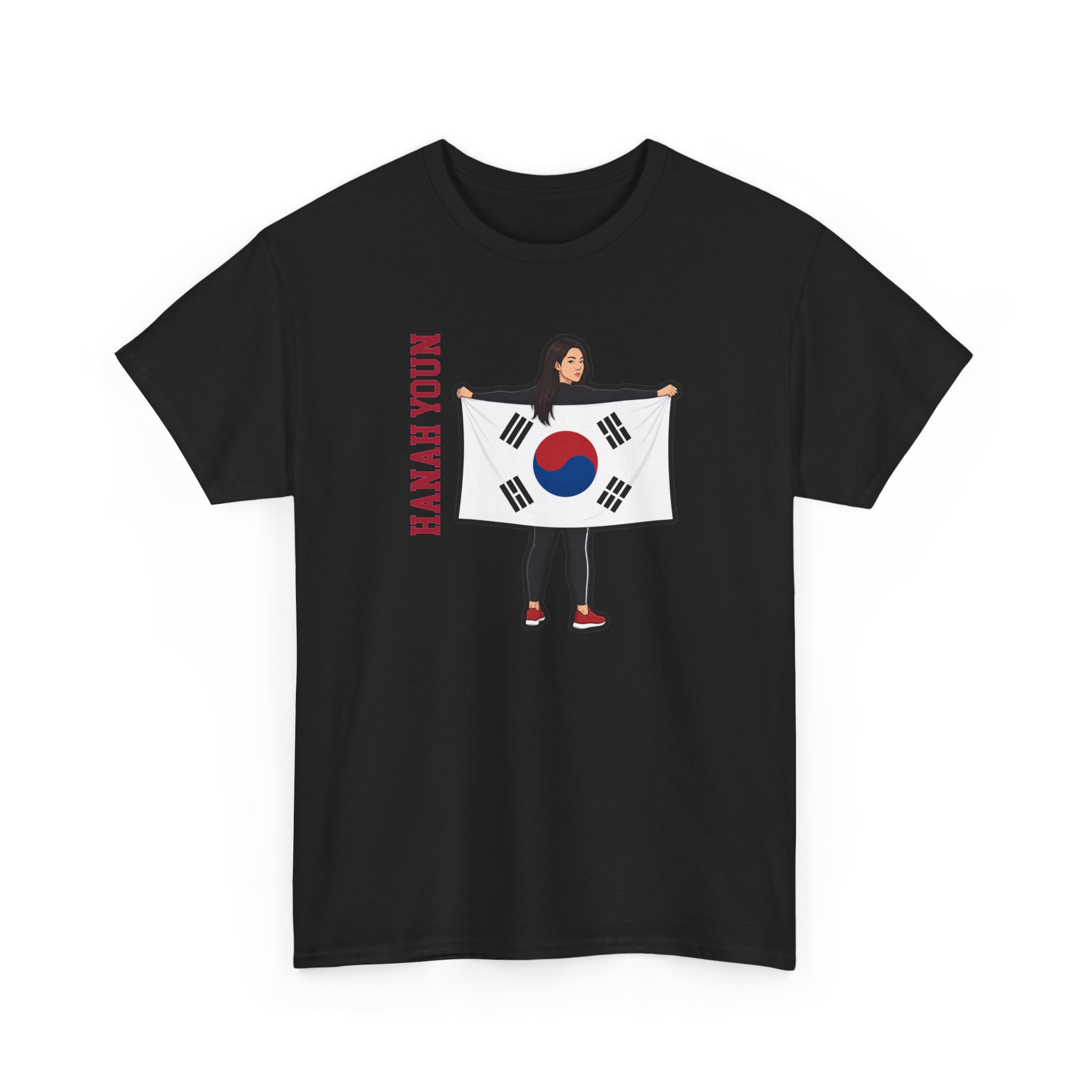 Tee — character_name_vertical in Black