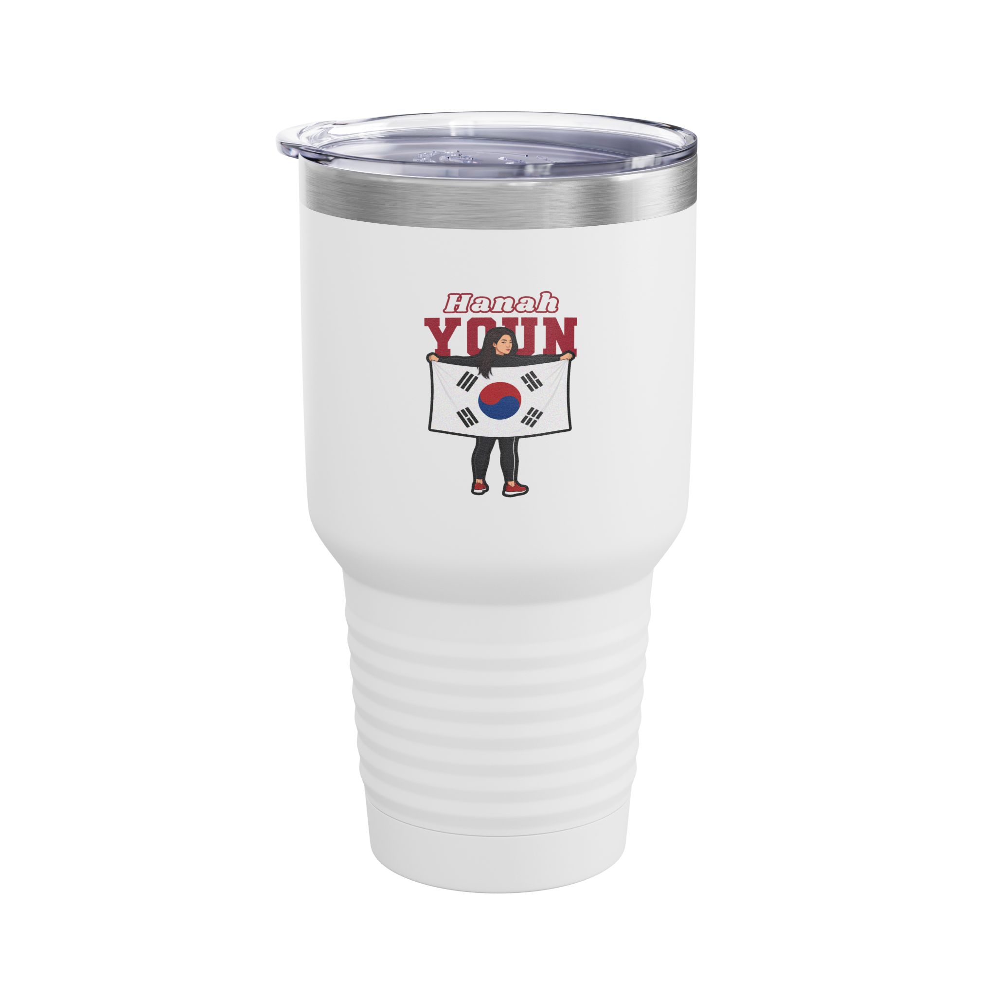 30oz Tumbler — character_name_arch in White