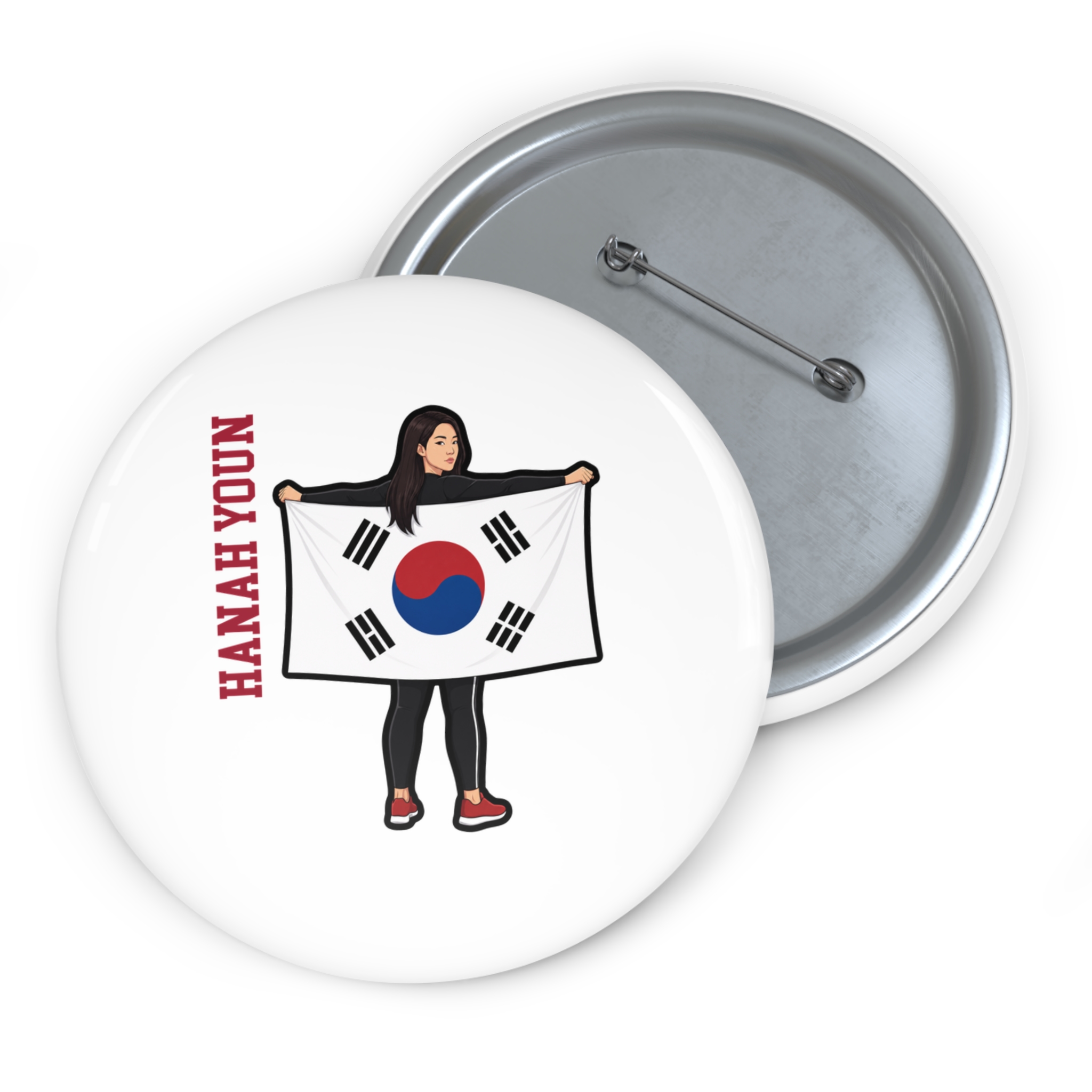 Game Day Pin — character_name_vertical in Classic