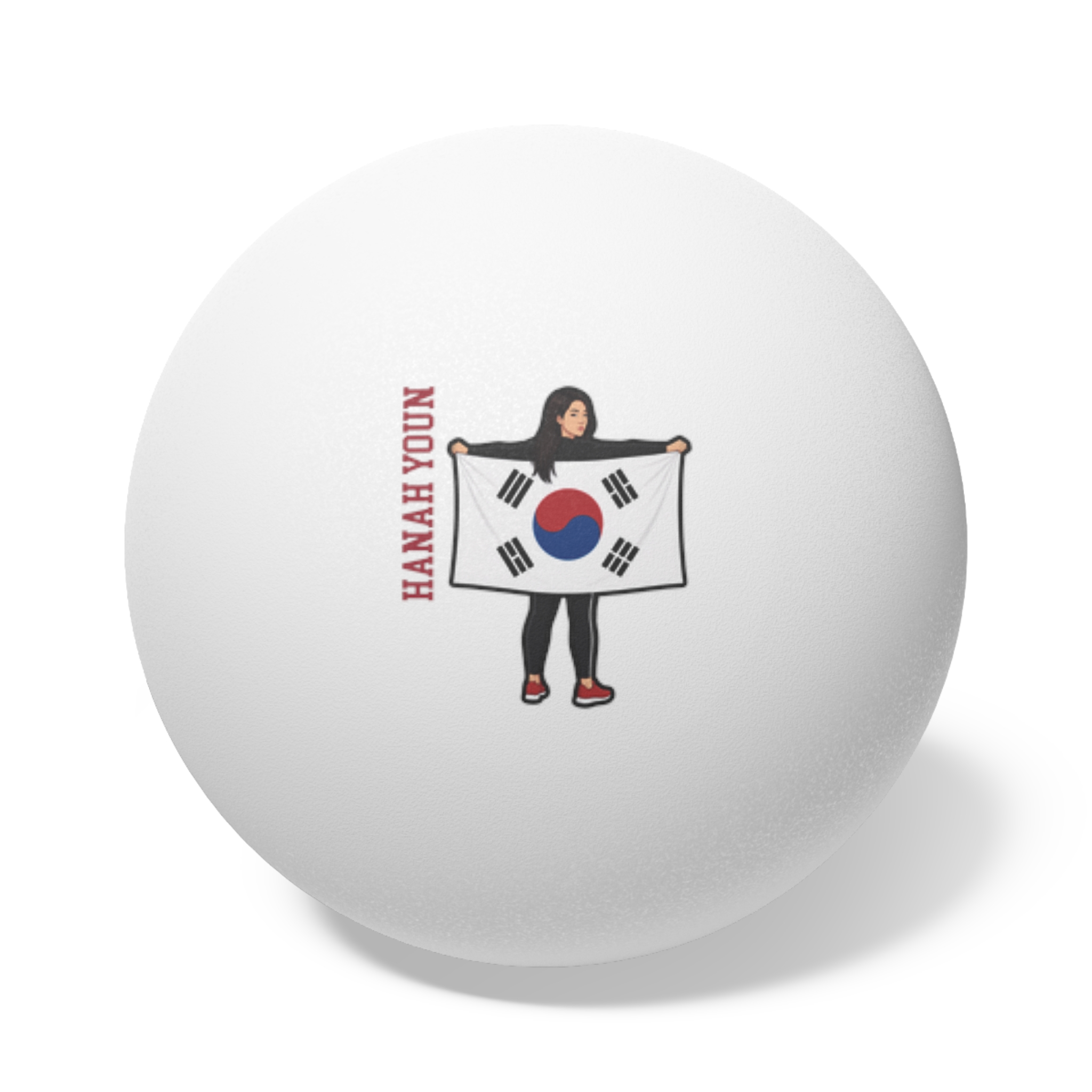 Ping Pong Balls, 6 pcs — character_name_vertical in White